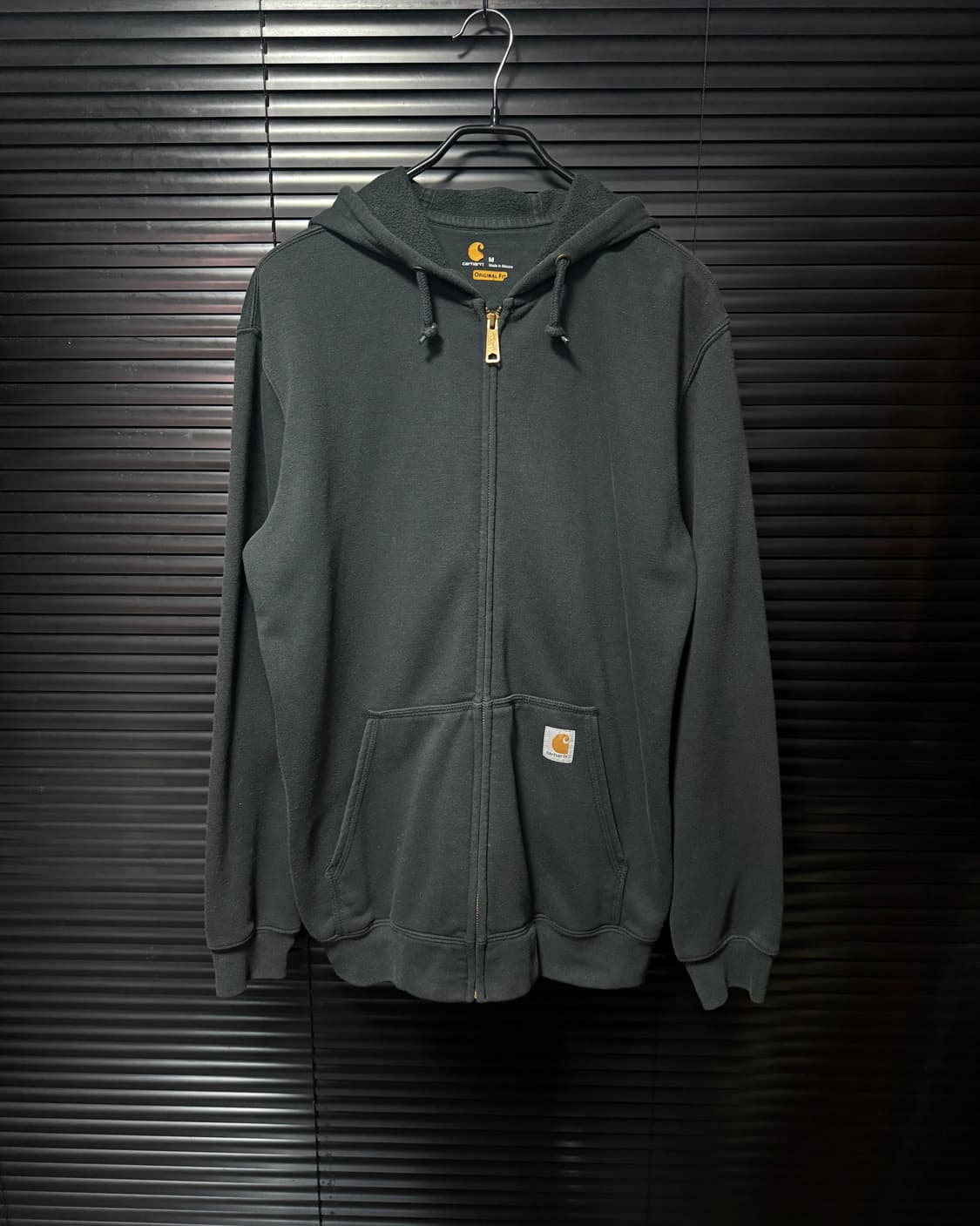 칼하트 후드 후디 스웻 집업 남색 네이비 M 95 오버핏 기모 워크 블랙 상품이미지2