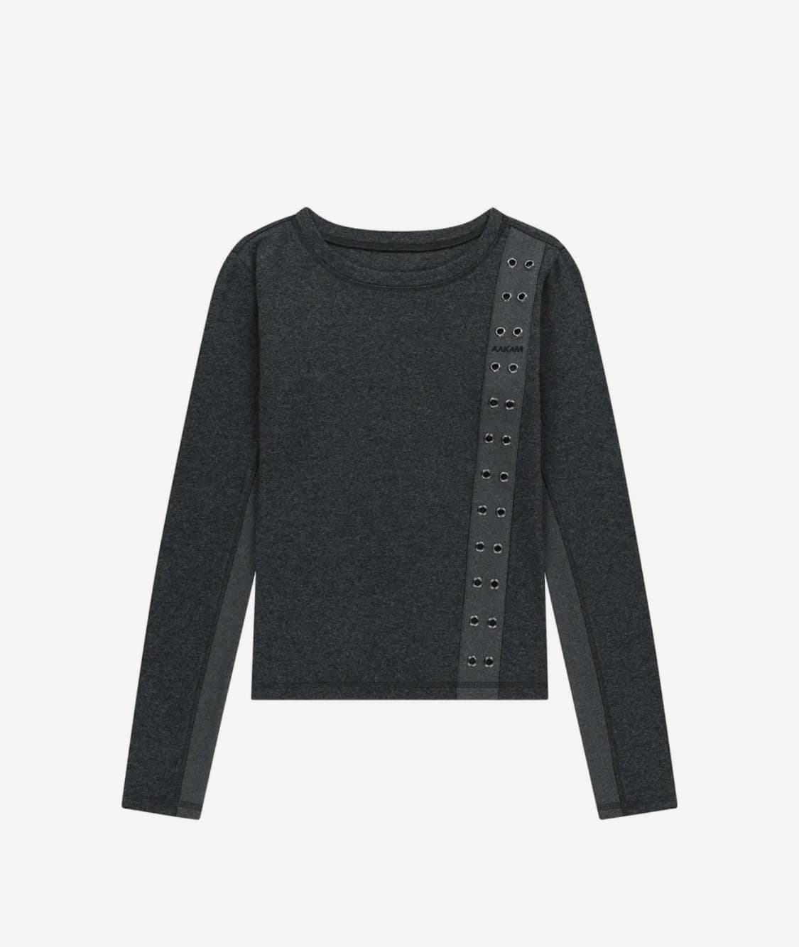 아캄 Side Eyelet Long Sleeve (Dark Gray) 상품이미지1