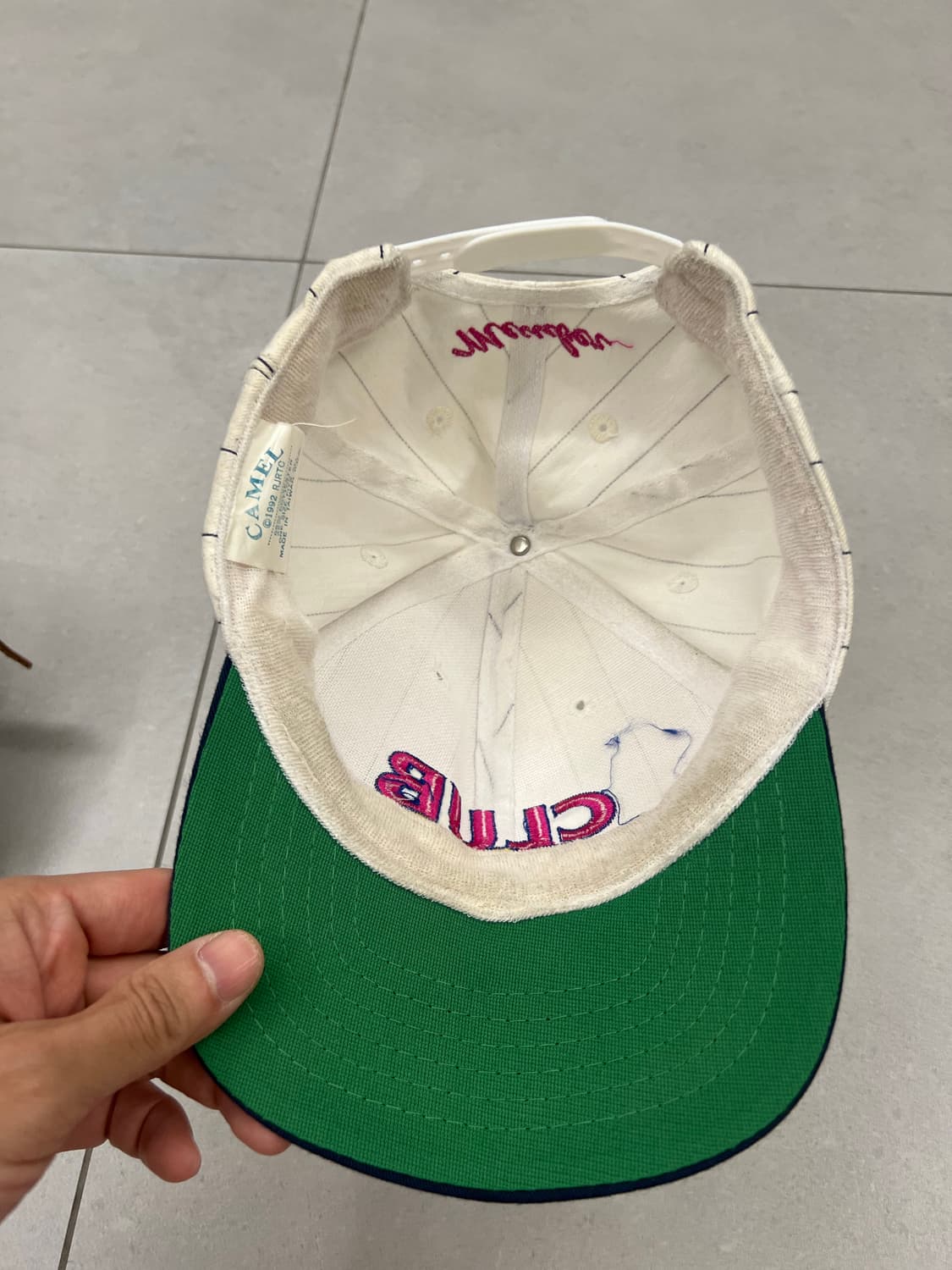 90s 빈티지 클럽 카멜볼캡 상품이미지7