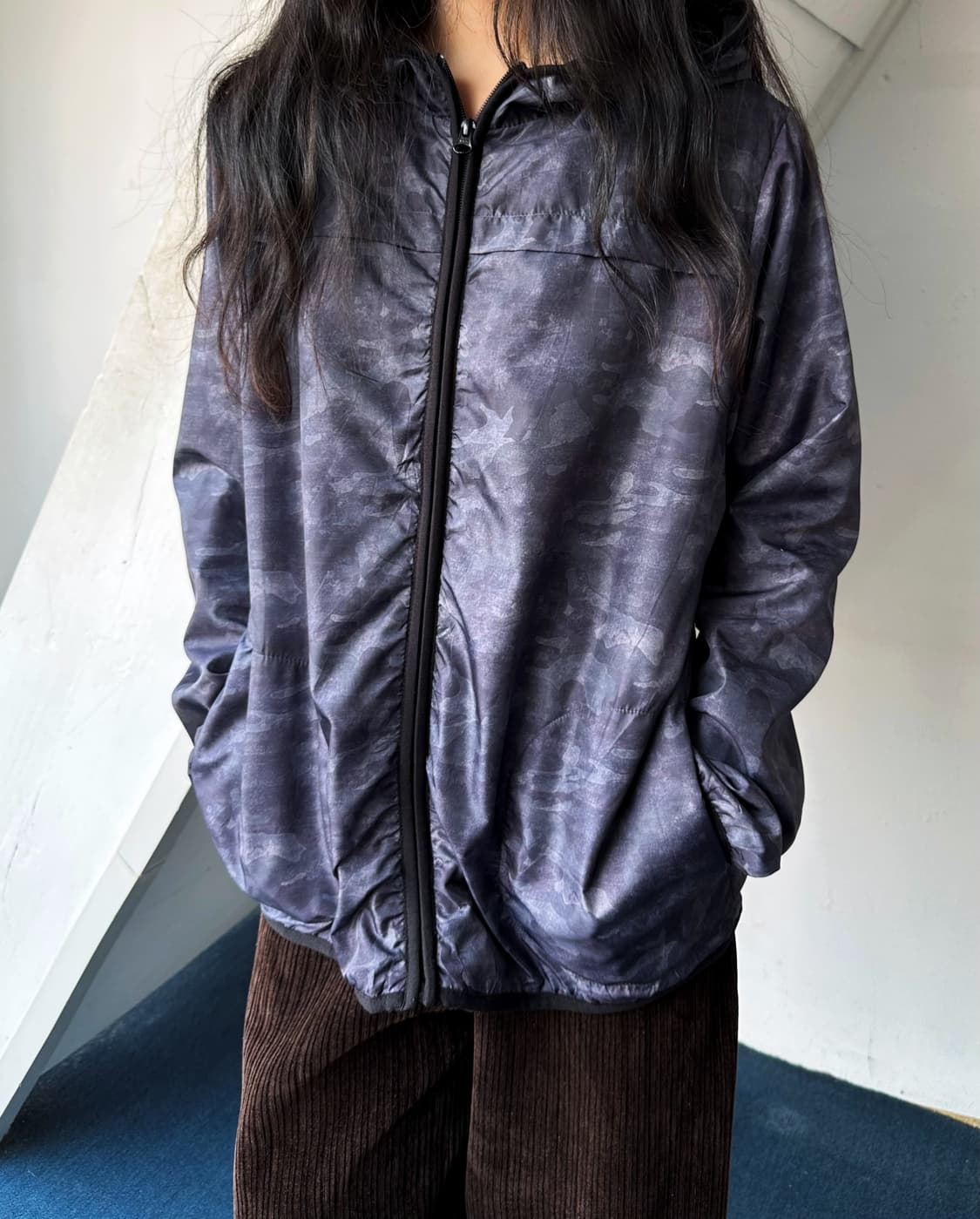 Inner fleece washed poly easy parka 상품이미지7