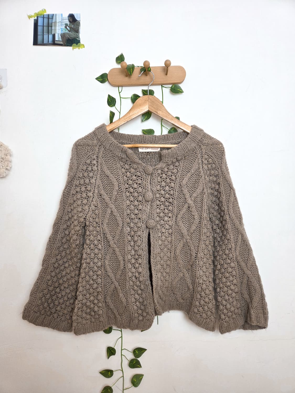 코지 쓰리 버튼 울 가디건 상품이미지1