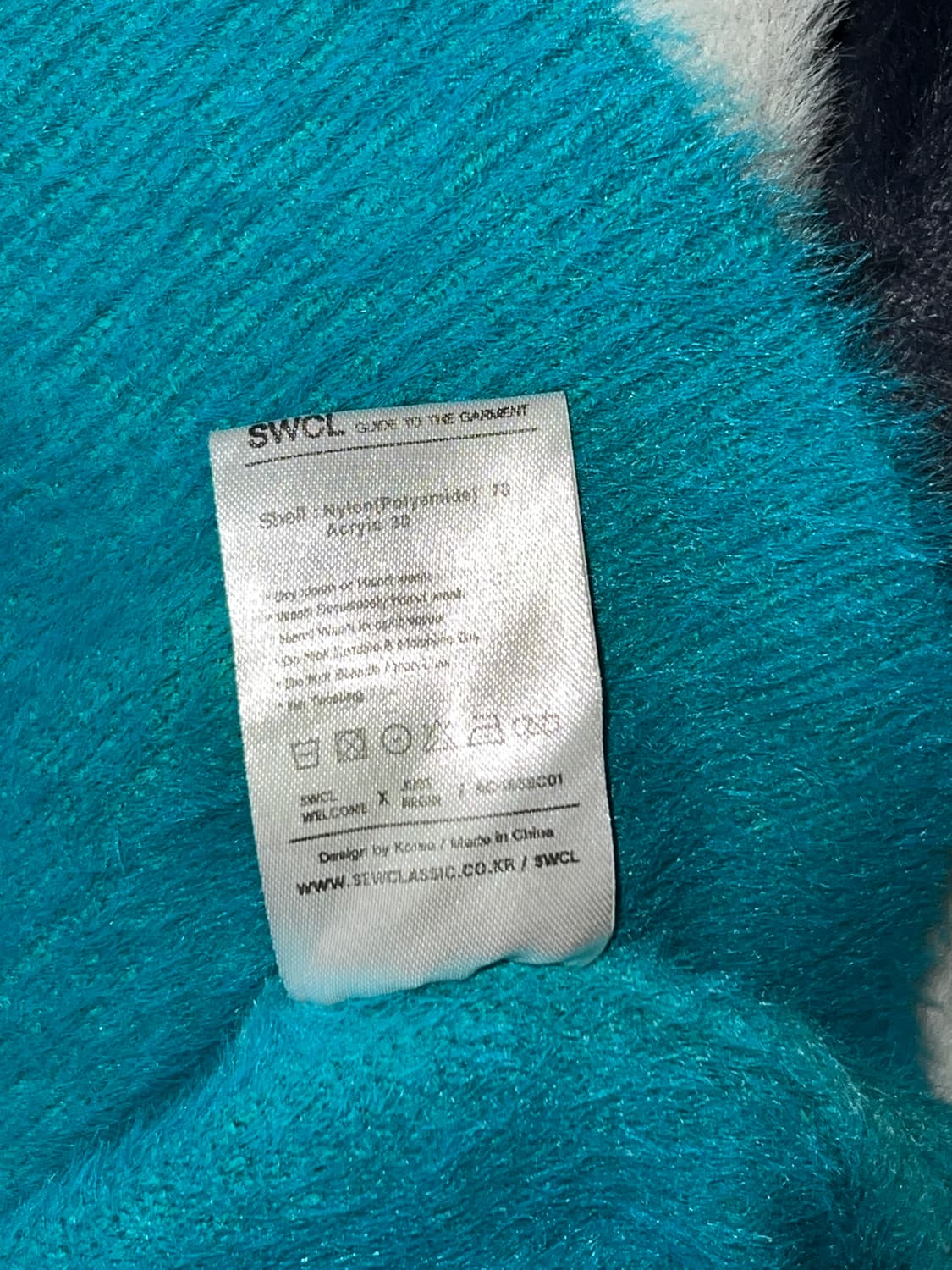 [SEW ClASSIC] 3 clolor block mohair knit 상품이미지7