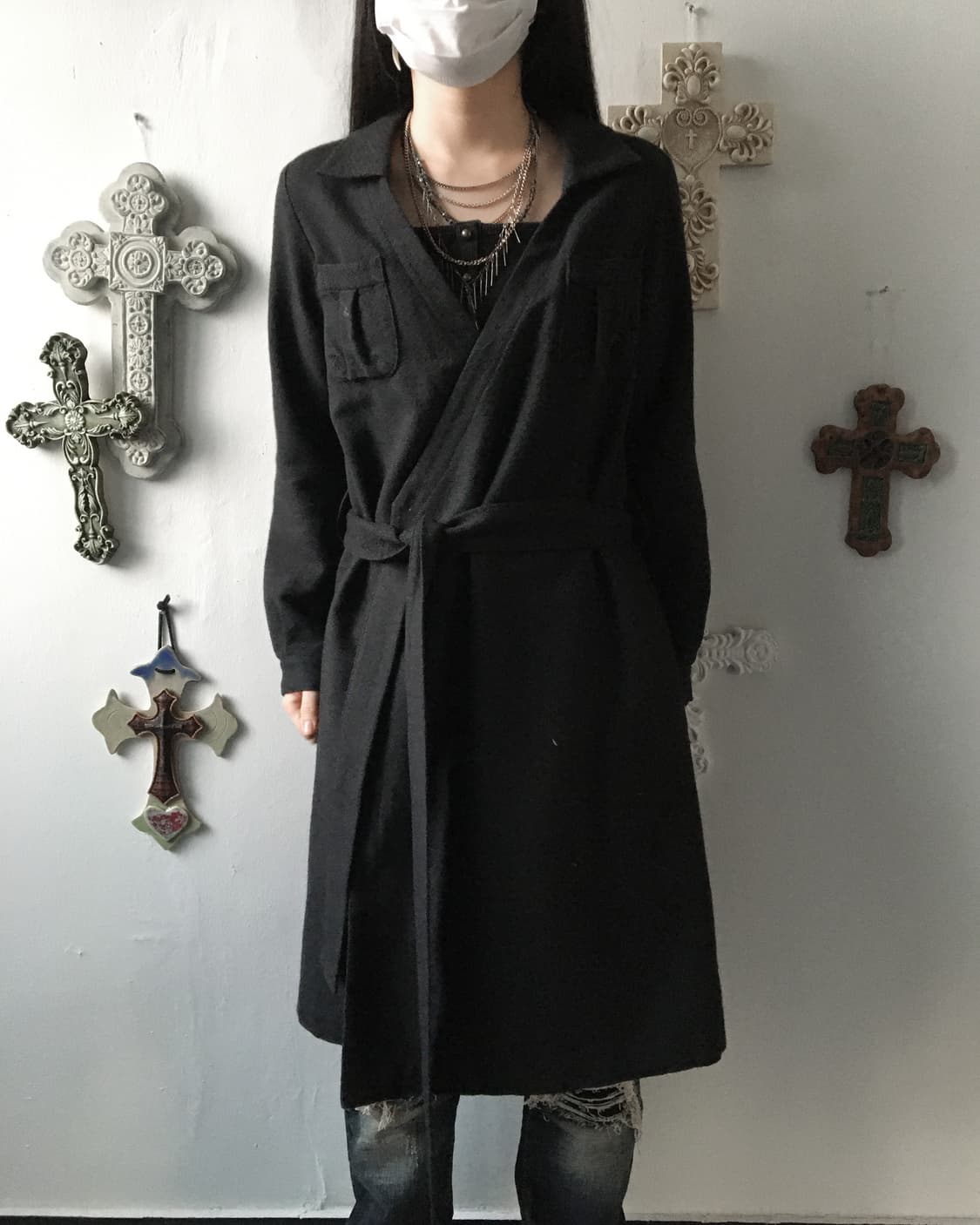 Belted wrap jacket 상품이미지1