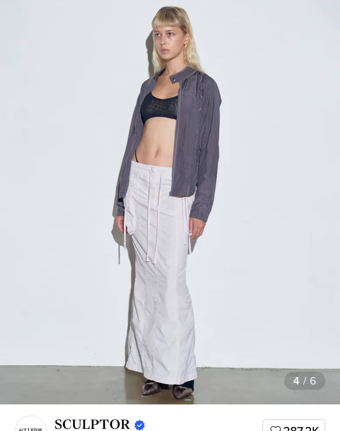 Sculptor 카고 맥시 발레리나 스커트 (XS) 상품이미지1