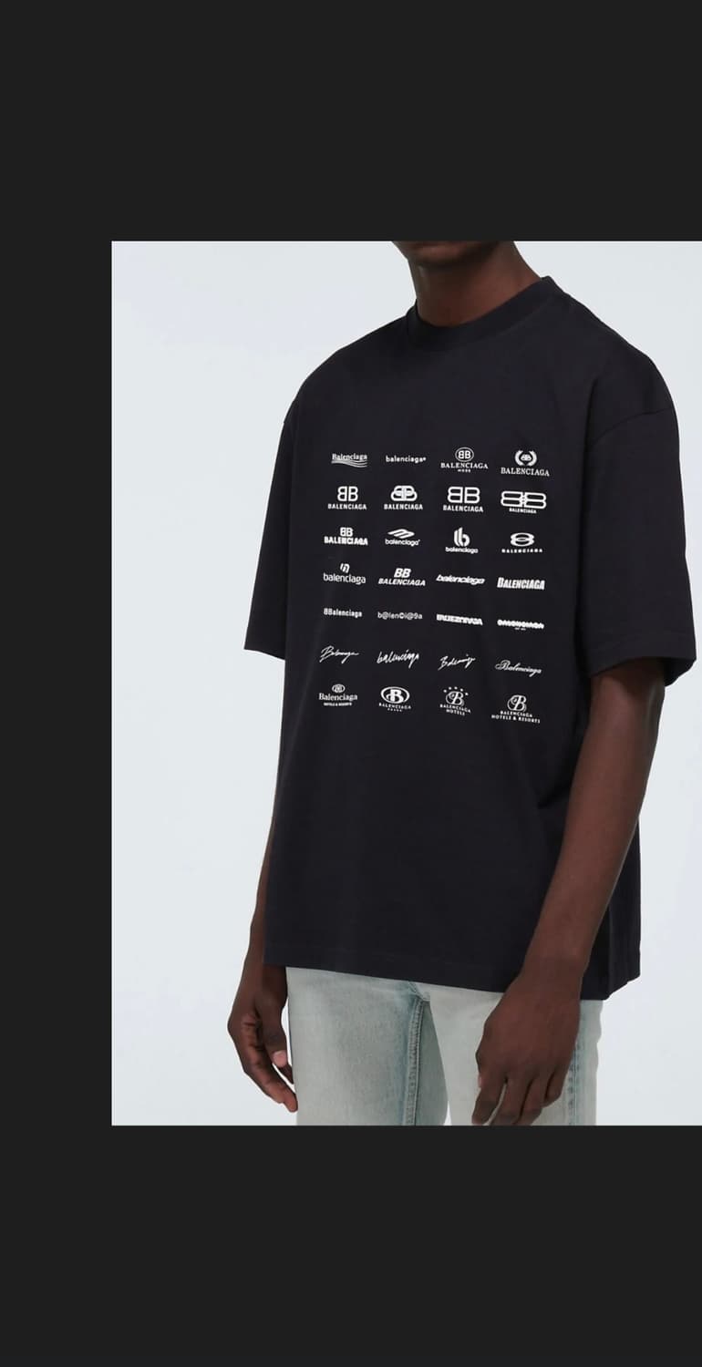 발렌시아가 아카이브 로고 반팔  상품이미지7