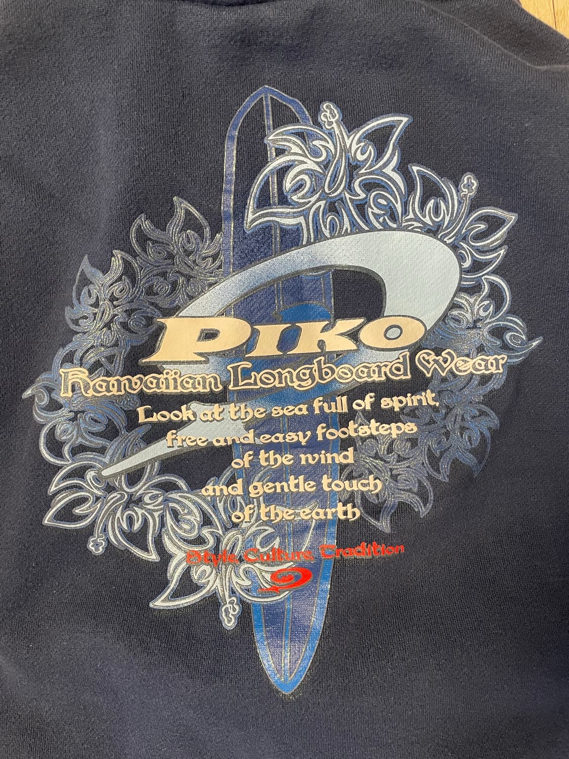 빈티지 piko 후드집업 네이비 상품이미지3