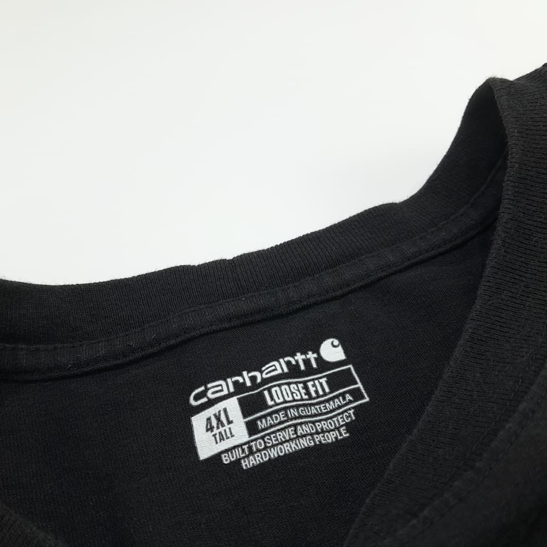 Co676 4XL 칼하트 루즈핏 블랙 포켓 반팔 티셔츠 상품이미지4