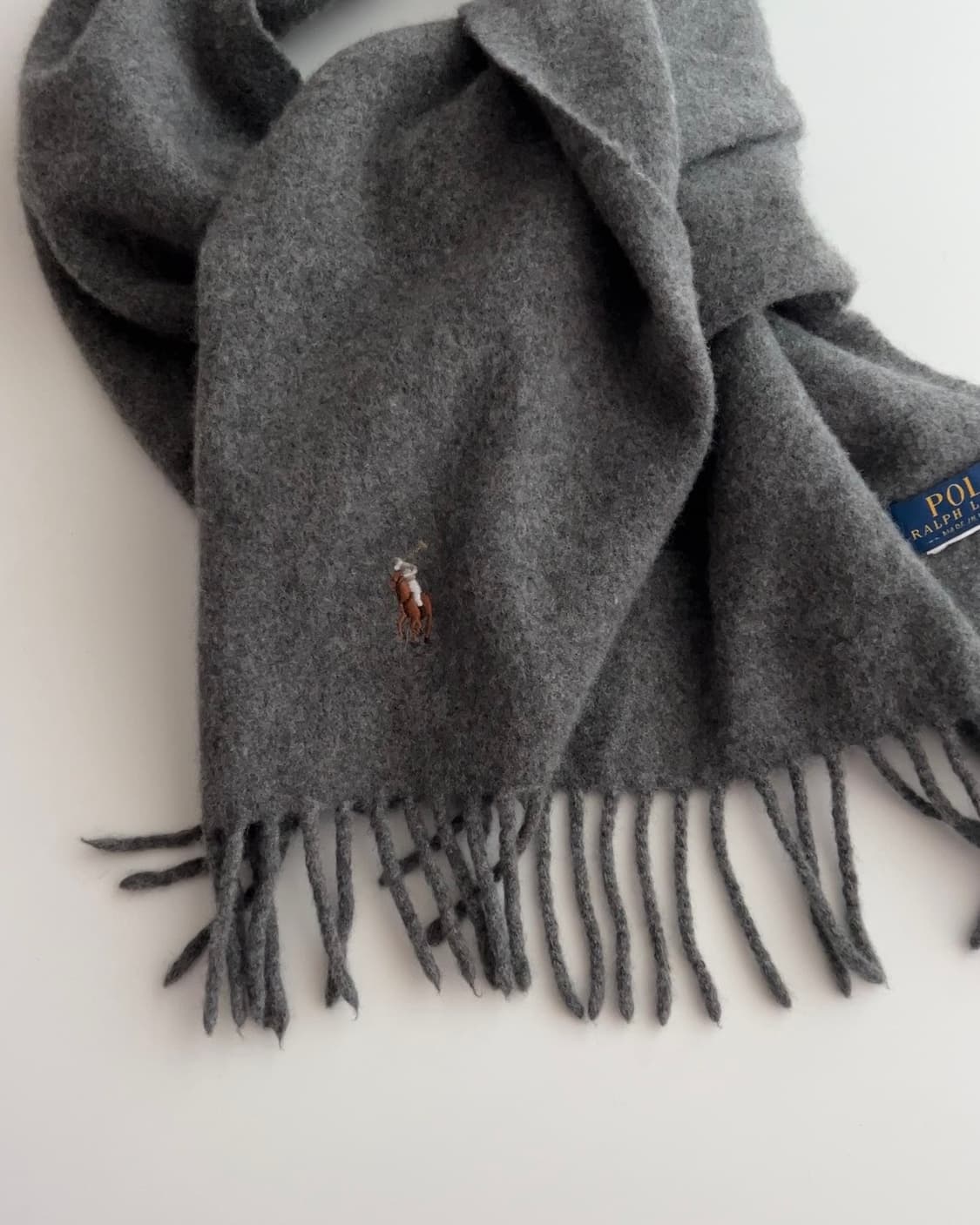 폴로 랄프로렌 그레이 머플러 상품이미지2