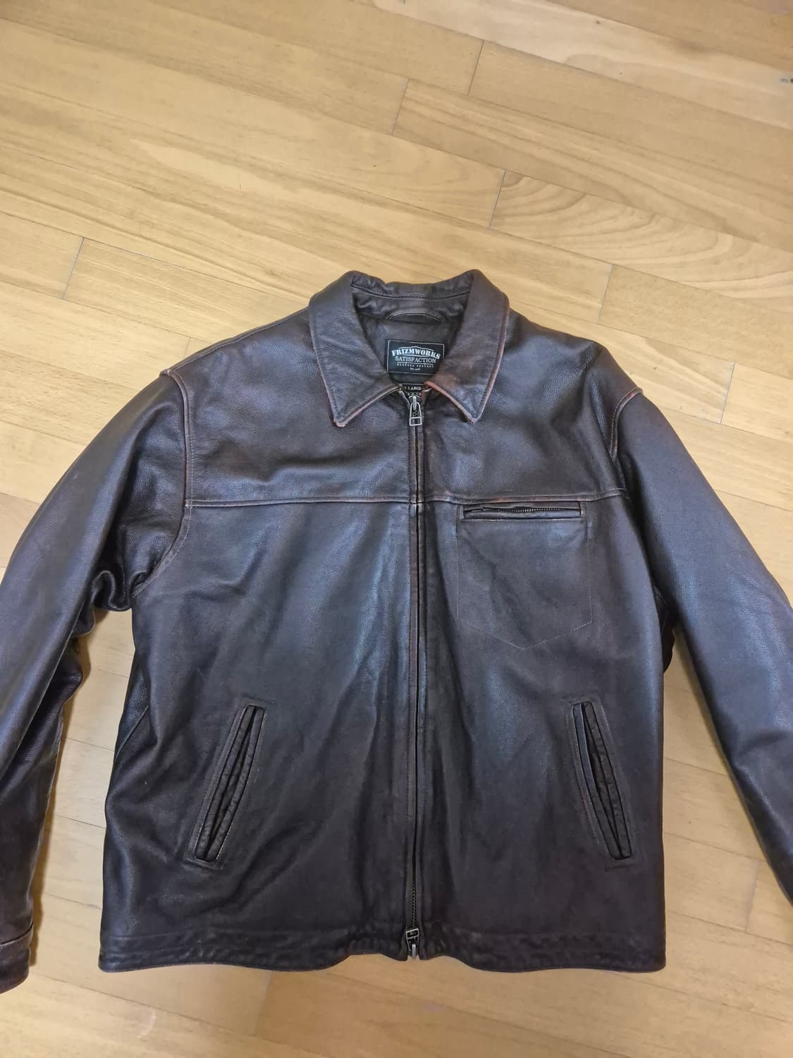 프리즘 웍스 Destroyed cowhide 가죽자켓  상품이미지1