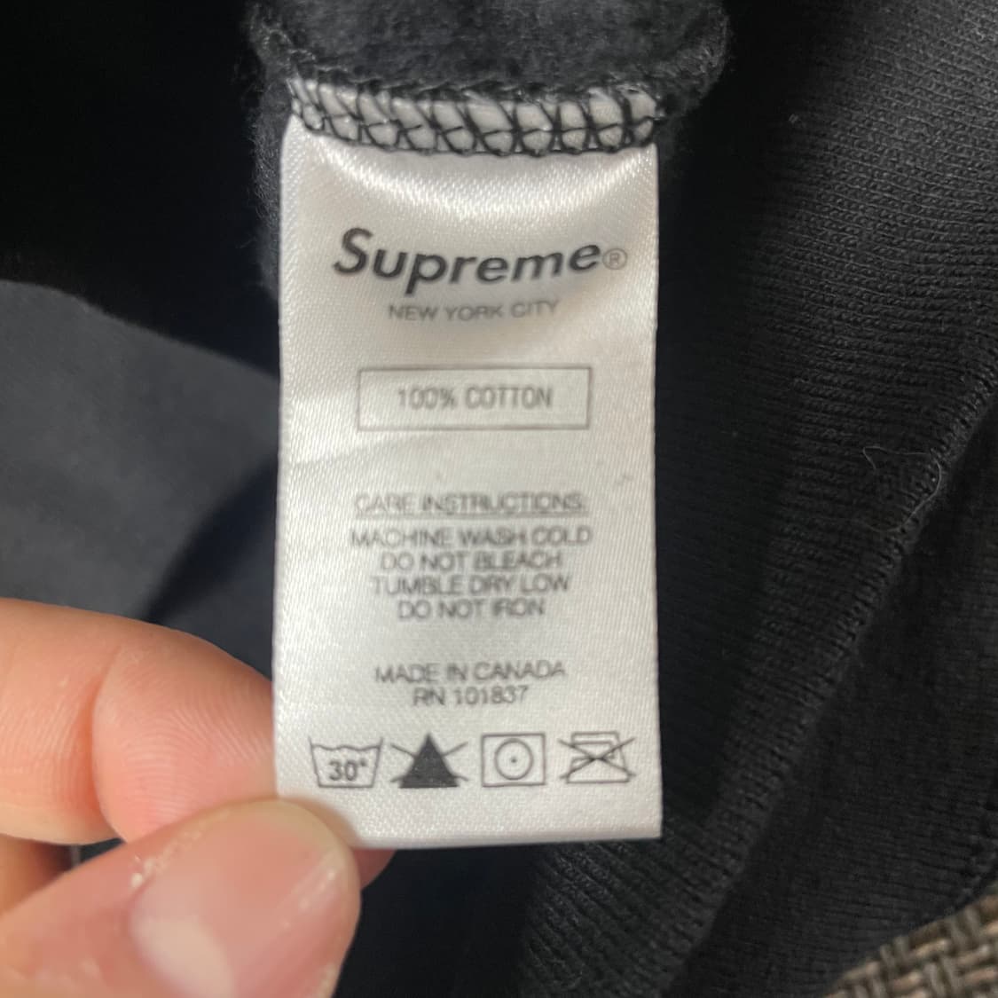 슈프림 브리드 크루넥 블랙 맨투맨 XL 상품이미지6