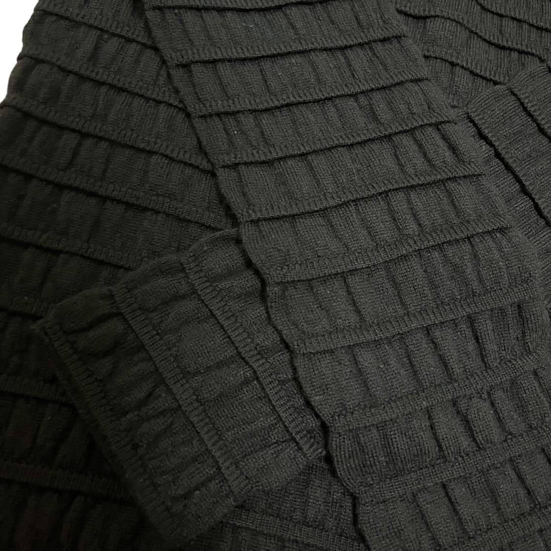 emporio armani black ribbed knit top 상품이미지6