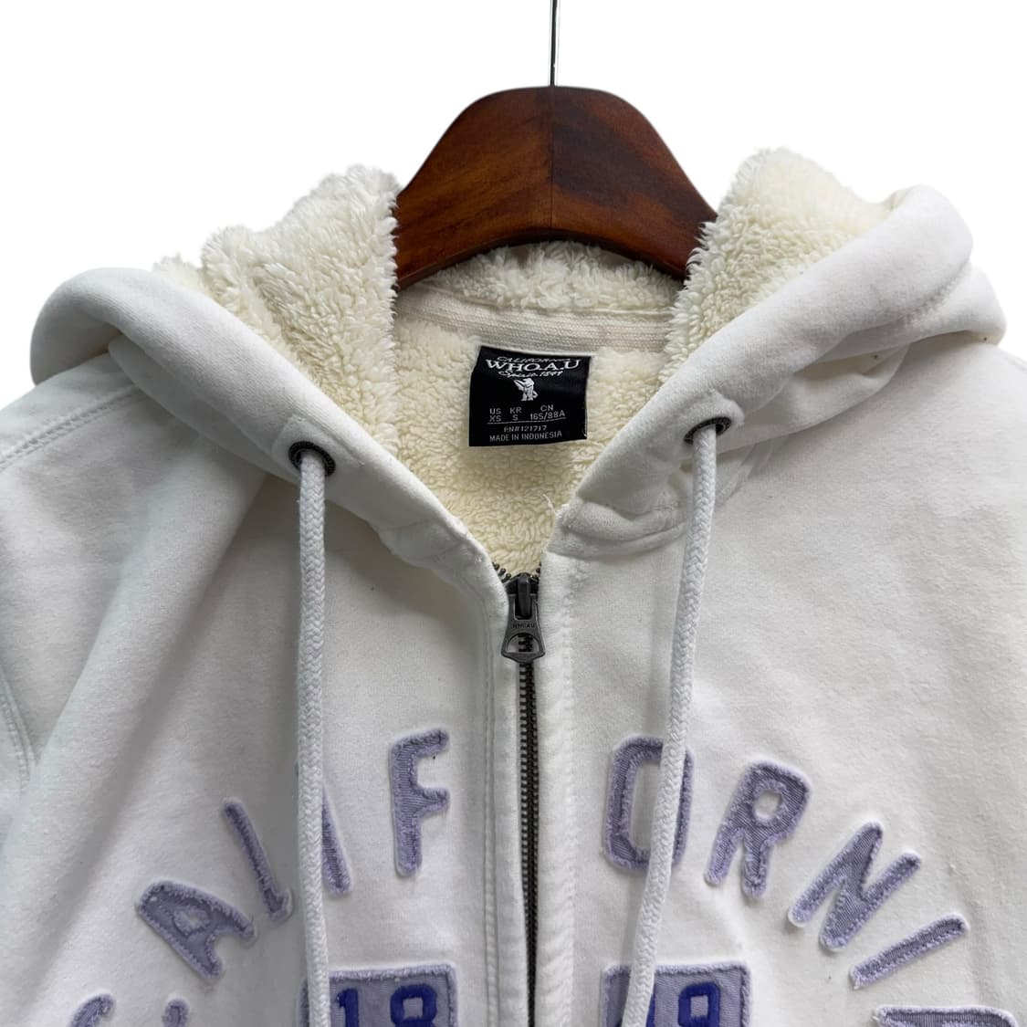 [S] 후아유 캘리포니아 화이트 후드집업 상품이미지5