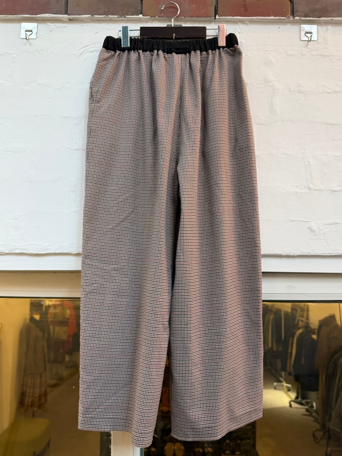 Niko and 체크 배기 밴딩 와이드 코튼 팬츠 4 상품이미지9