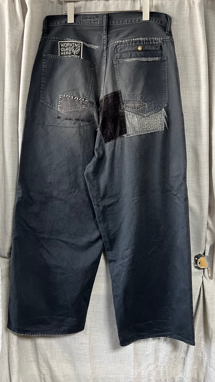 캐피탈 카츠라기 포트 배기 팬츠 블랙 4사이즈 상품이미지3