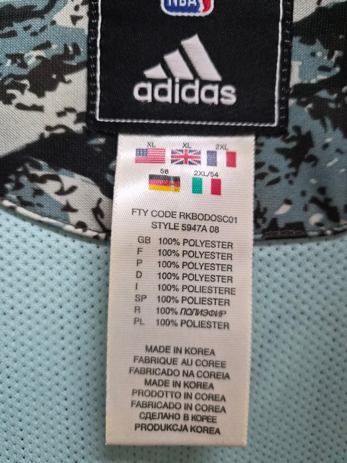 해외 XL) 아디다스 NBA 덴버 너겟츠 빅사이즈 져지 팝니다 상품이미지5