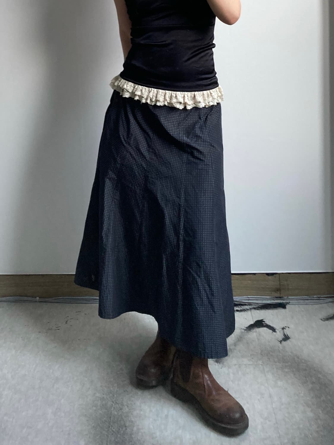 도트 롱 스커트 상품이미지1