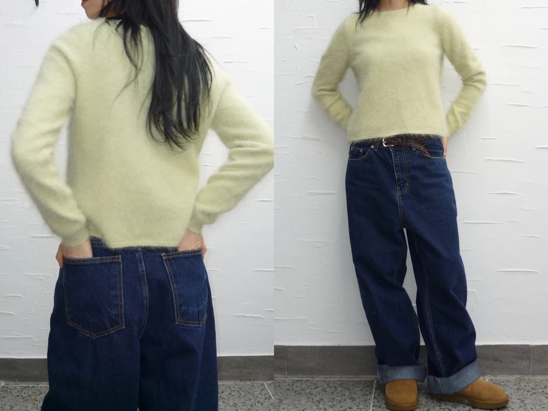 lime angora knit 상품이미지2