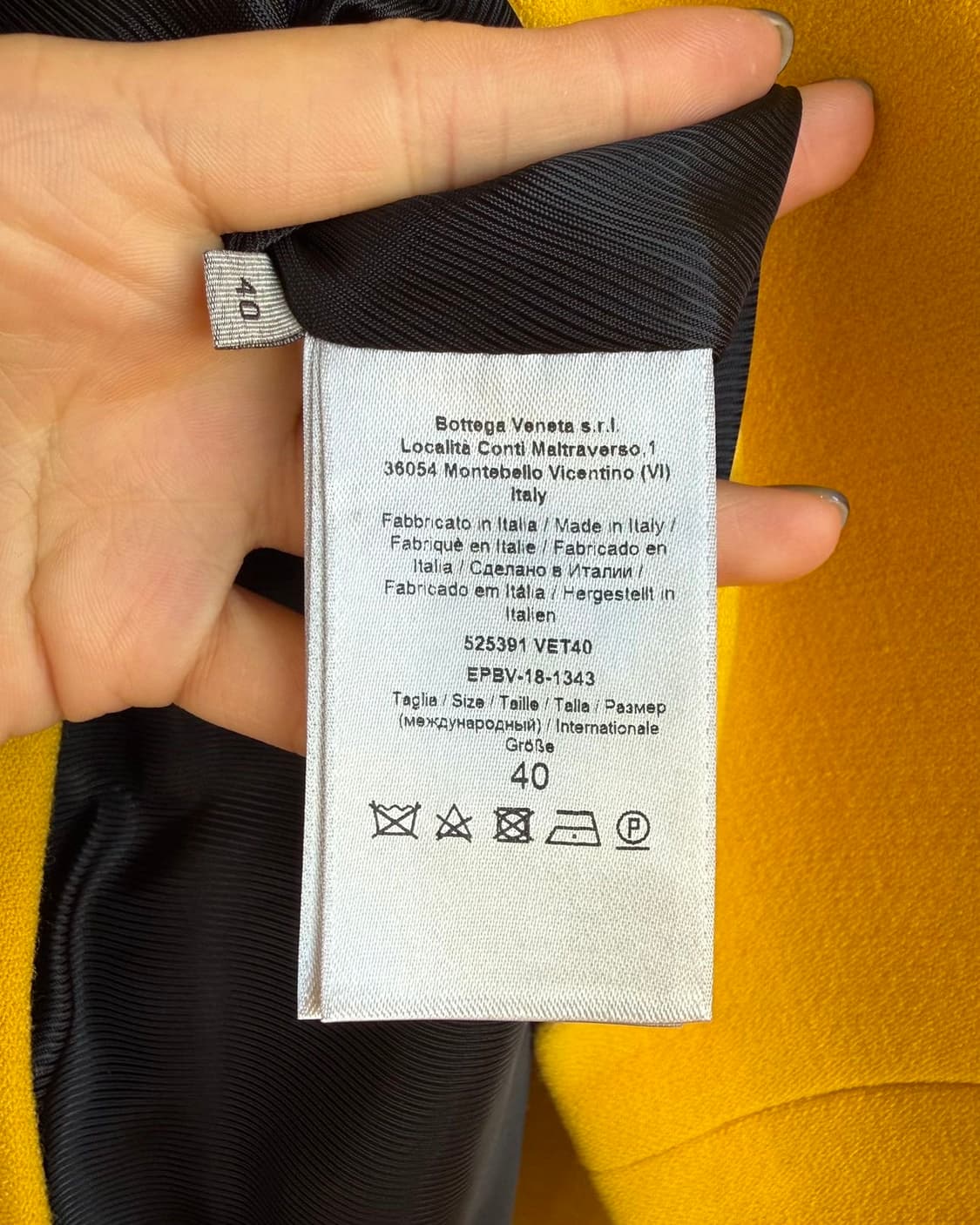 보테가 베네타 옐로우 3b 블레이저 자켓  상품이미지10