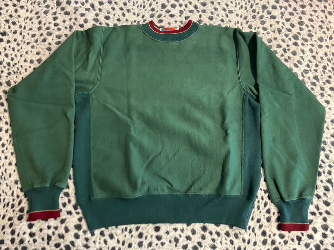 빈티지 USA 80-90sMT스포캔니팅밀스 리버스위브 그린 스웻셔츠 L 상품이미지1