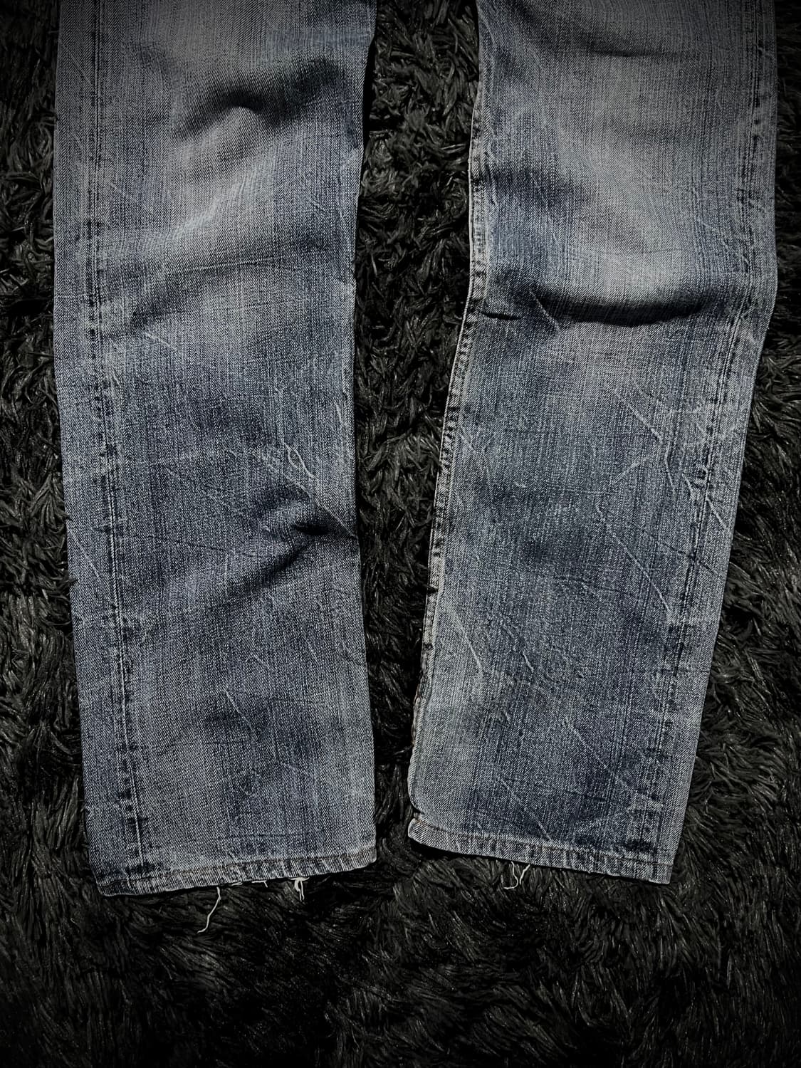 백 날개 자수 패치 데님 팬츠  상품이미지4