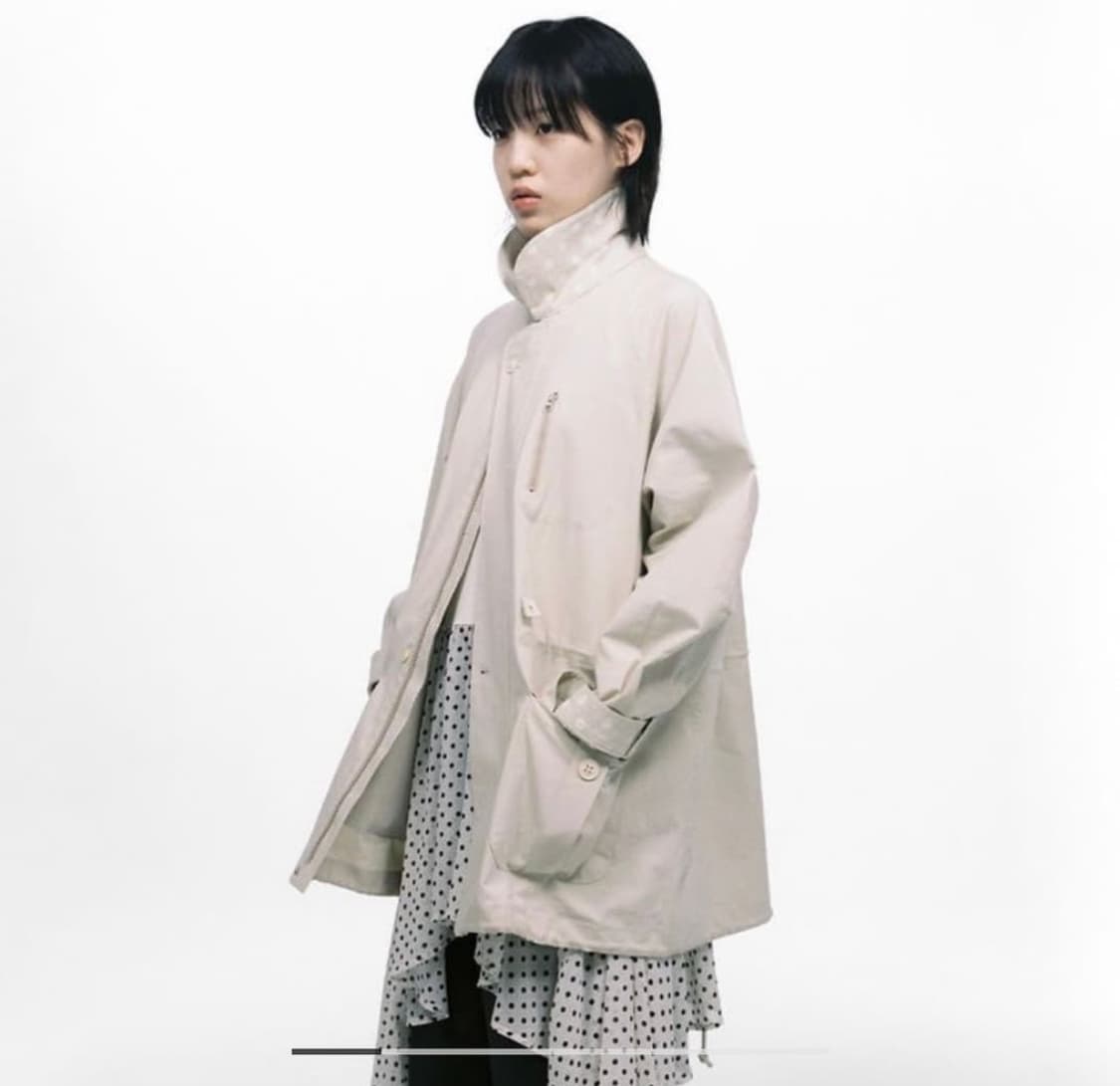 오헤시오 트렌치 카라 점퍼 베이지 상품이미지1