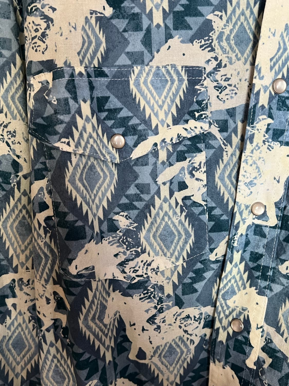 렝글러 웨스턴 패턴 셔츠 상품이미지2