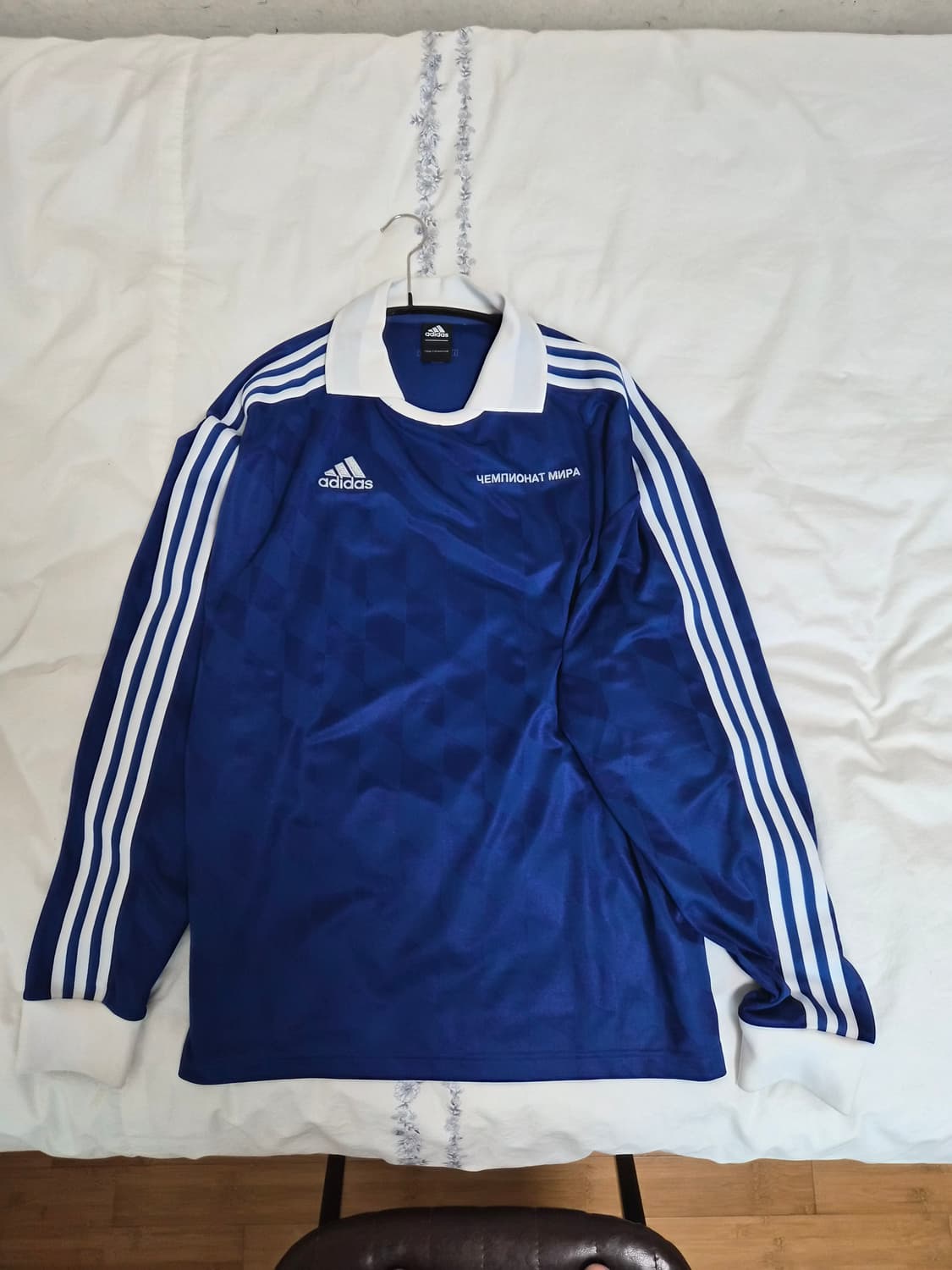 [S] 고샤루브친스키x아디다스 풋볼져지 블루 상품이미지1