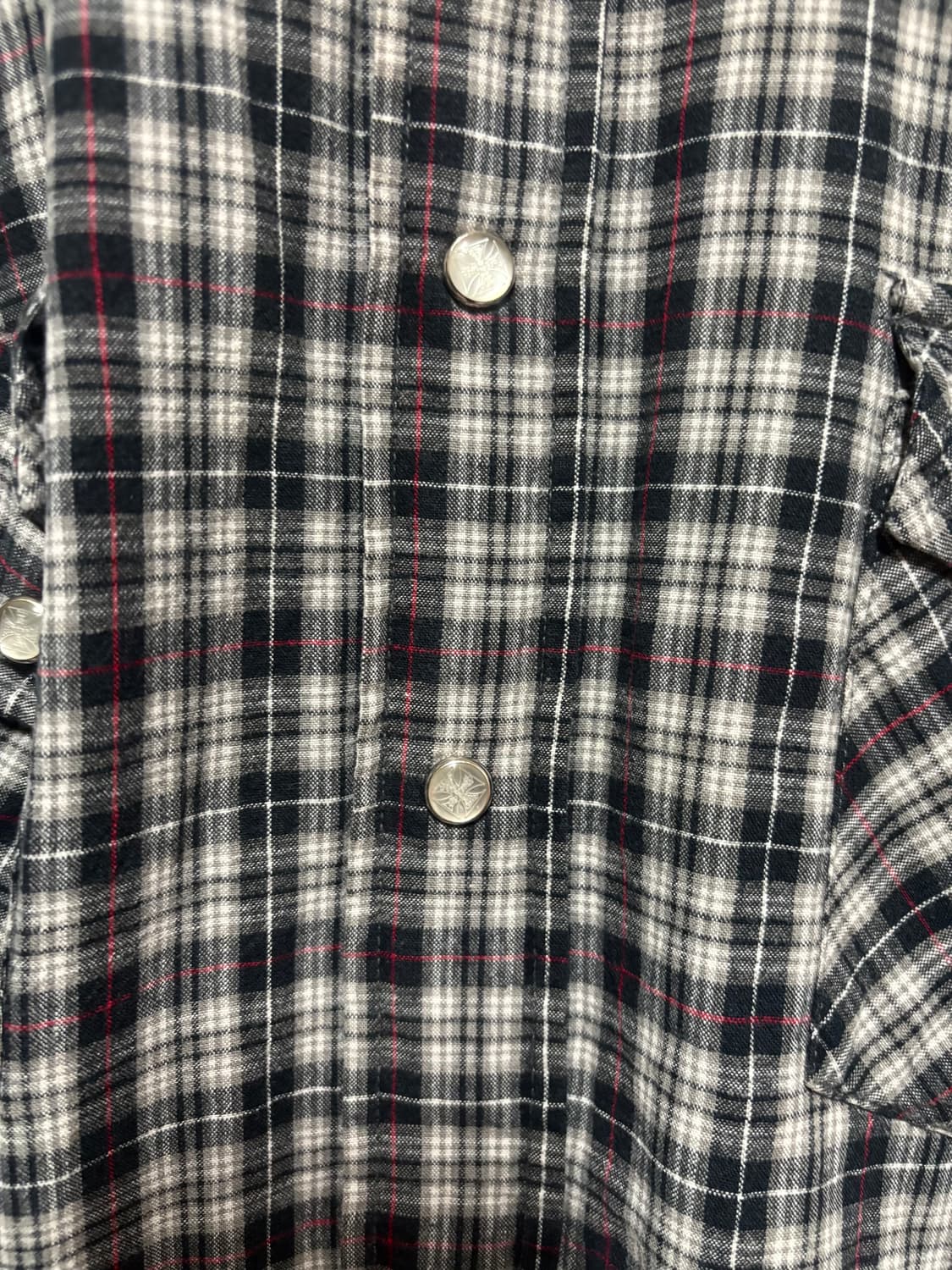 [XL] 90's West Coast Choppers 웨스턴 체크셔츠 상품이미지4