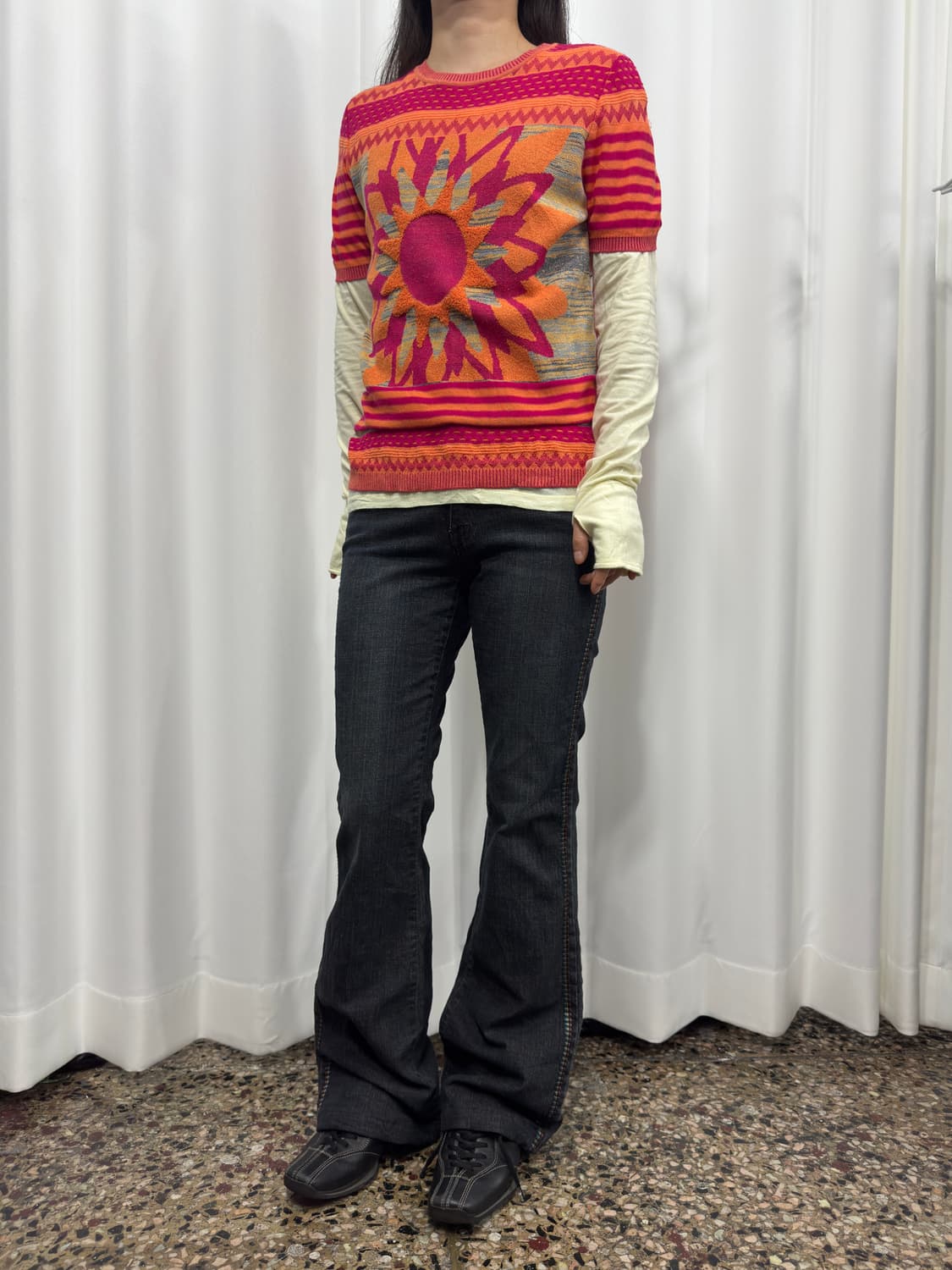 blue jam stitch denim pants 상품이미지7