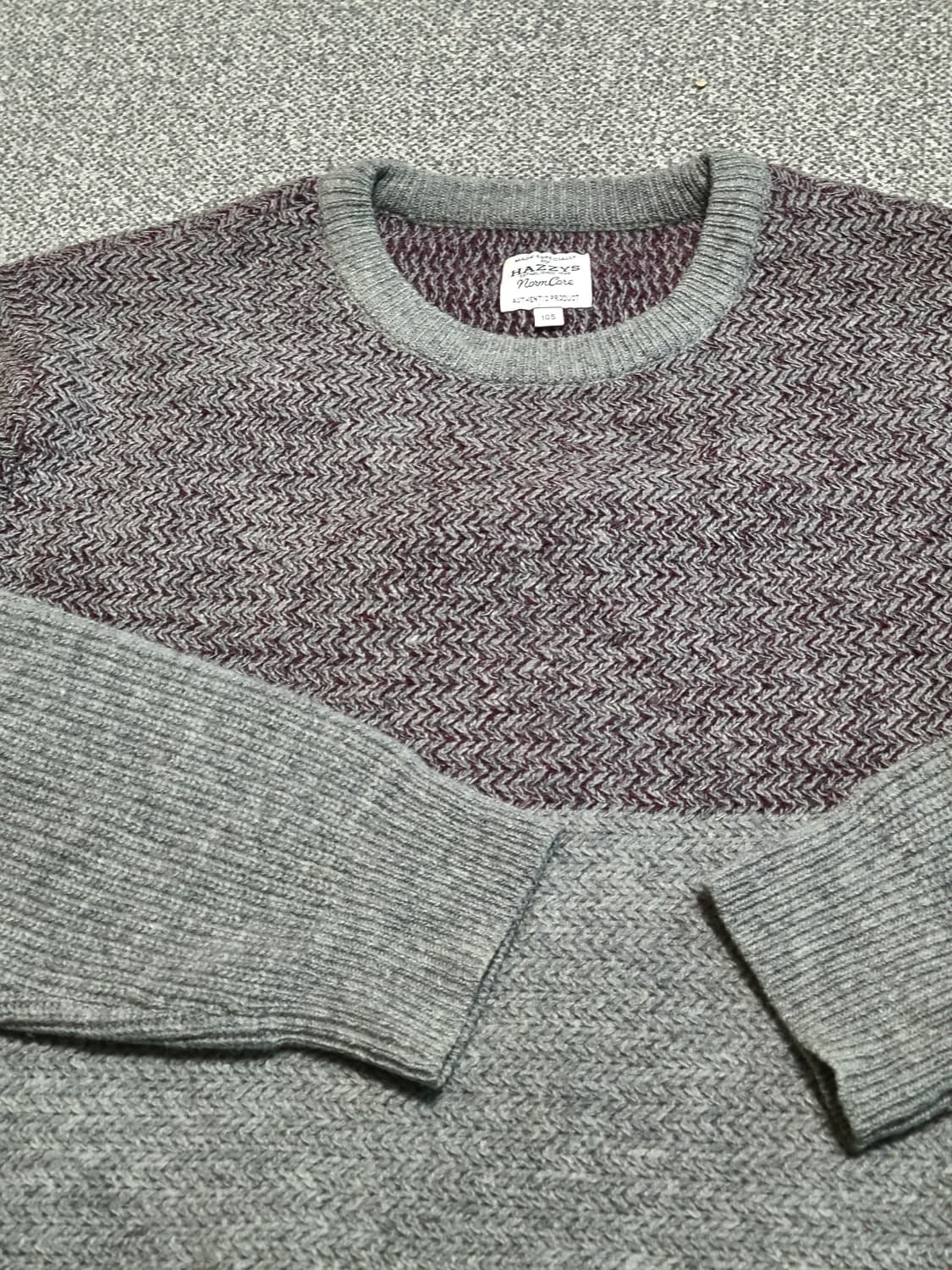 헤지스 남성 모  니트 105  정사이즈 상품이미지2