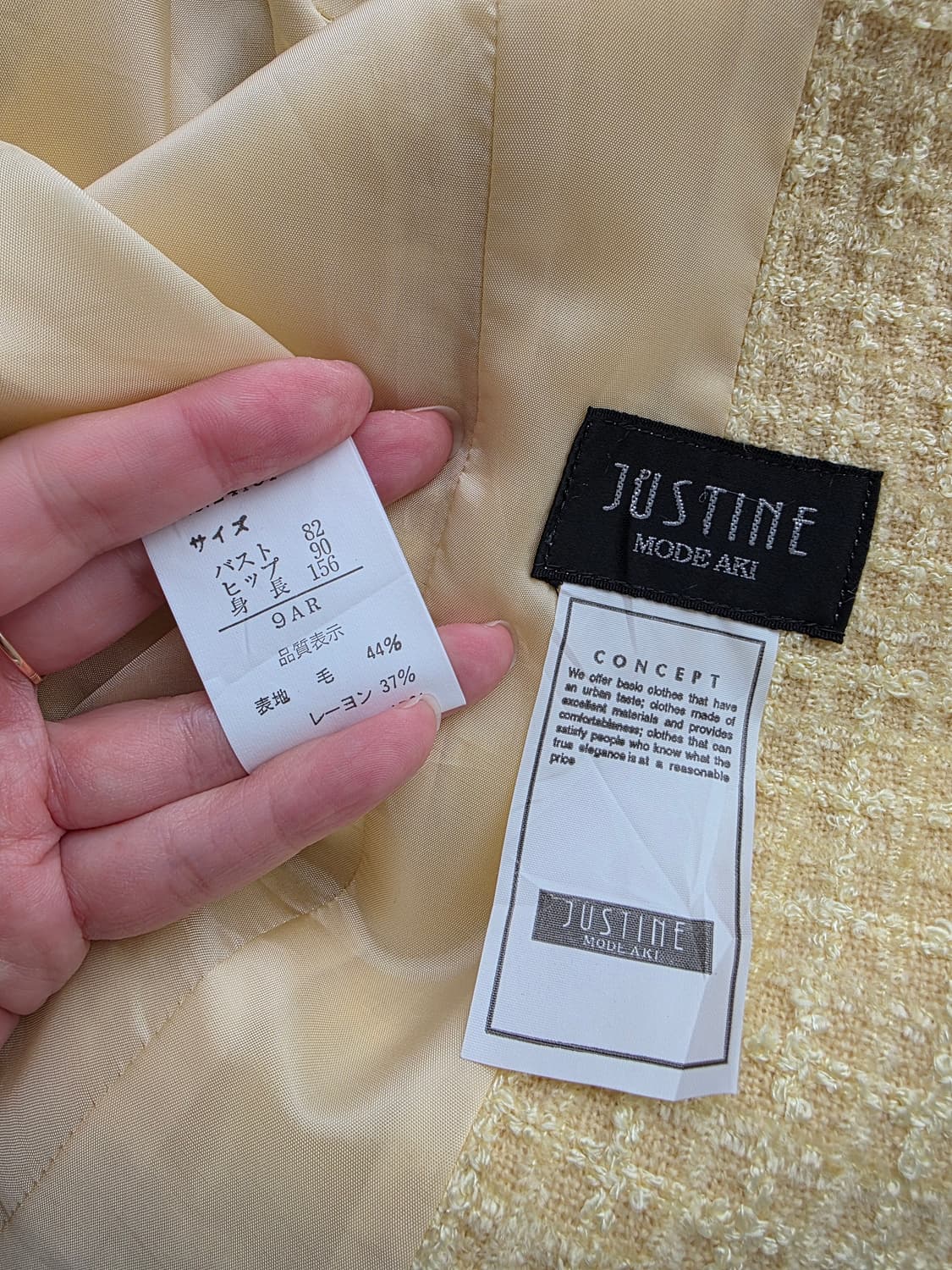 금장 버튼 부클 트위드 자켓 상품이미지6