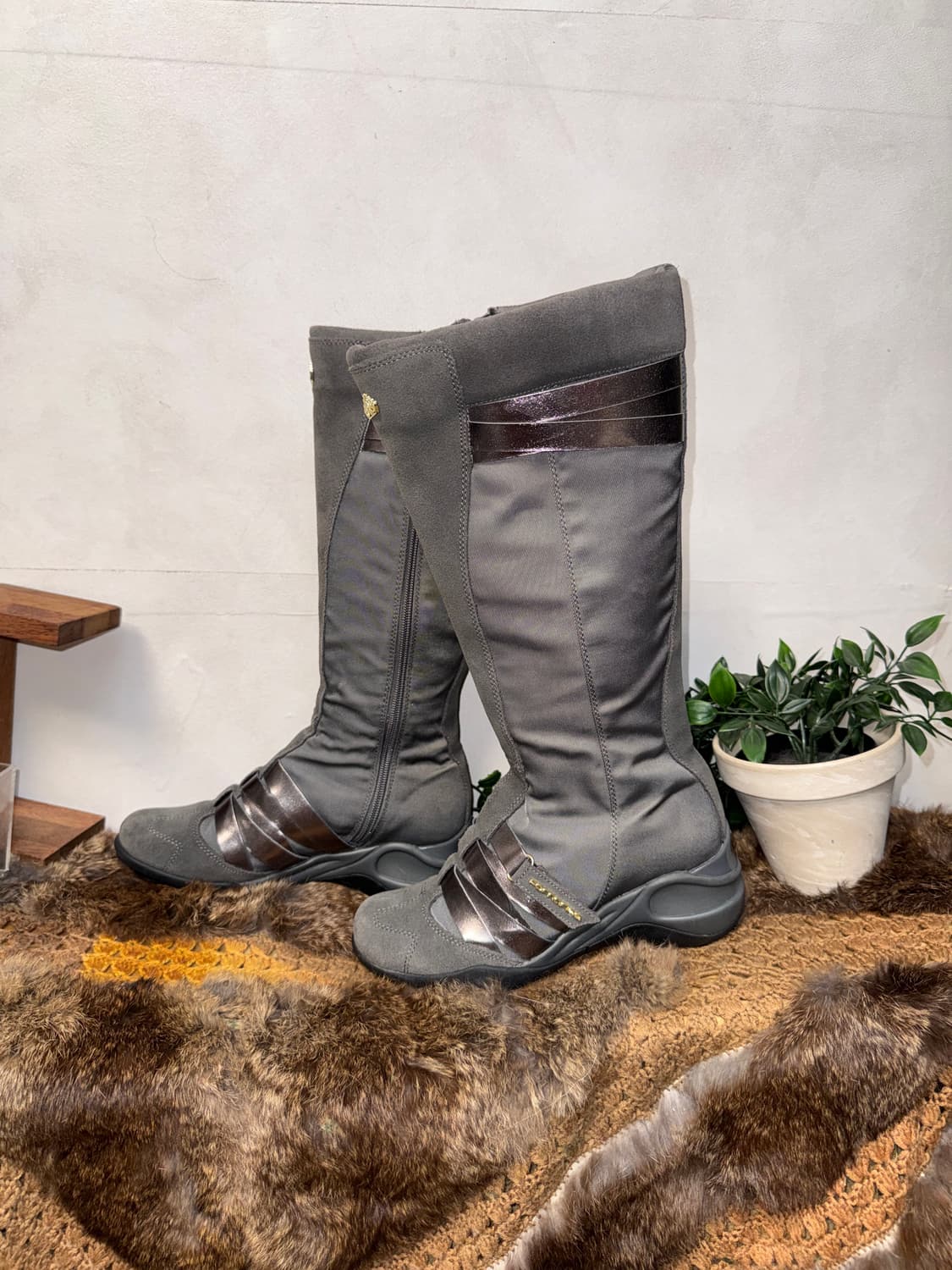 Fornarina hidden heel cozy long boots 상품이미지3