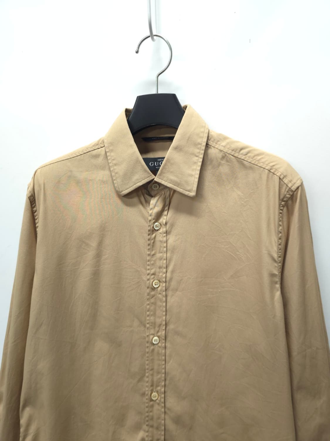 [희귀] 구찌 남여공용 스태프 유니폼 코튼 셔츠 (베이지, 37사이즈) 상품이미지3