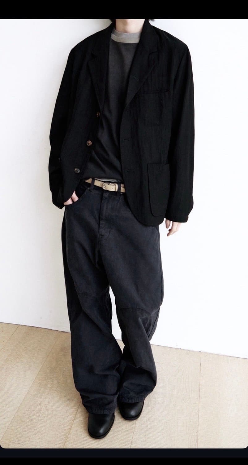 폴리테루 그레인 토 더비 슈즈 블랙 2사이즈(260-265) 상품이미지1