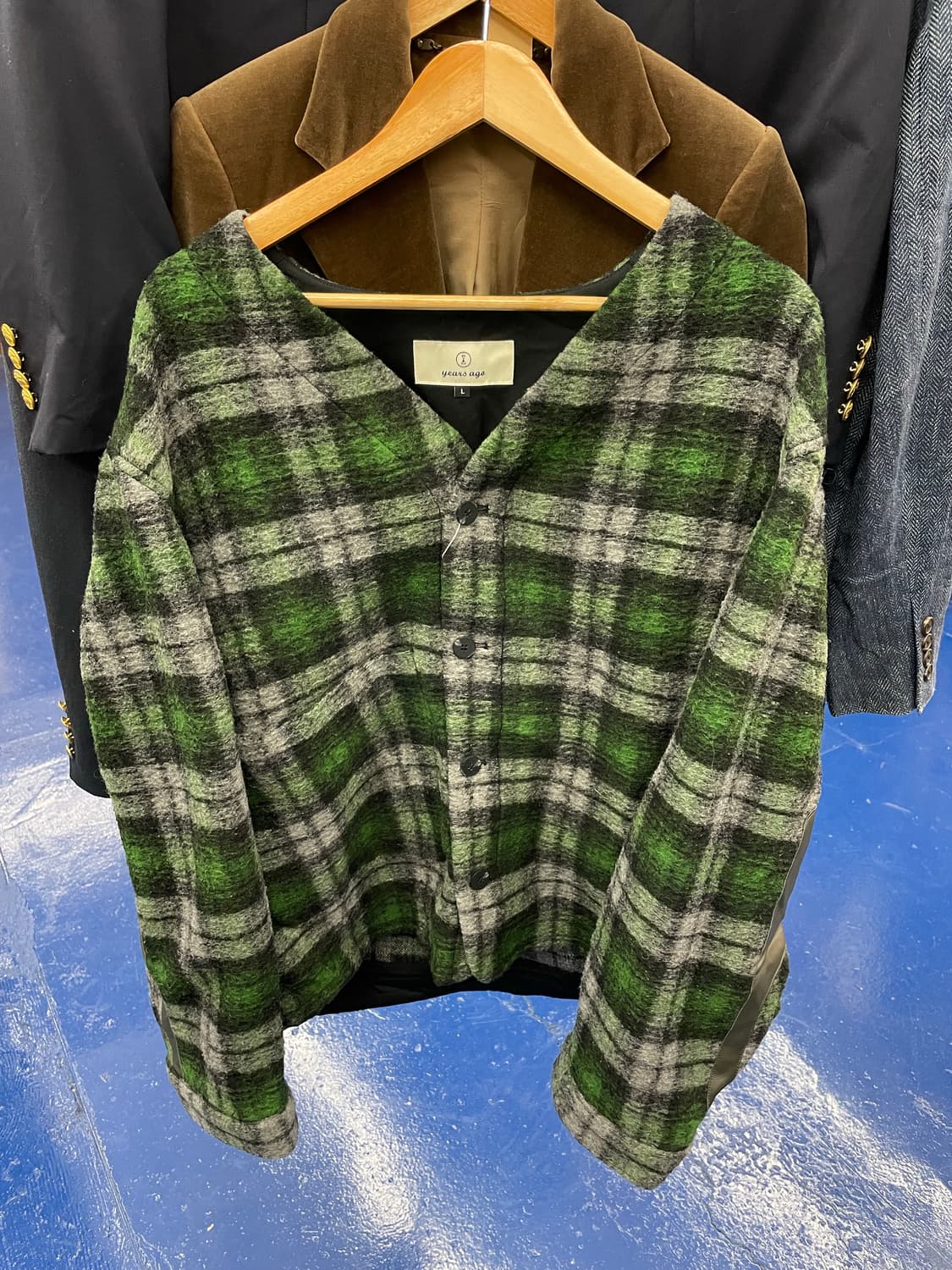 years ago 이얼즈어고 체크 가디건 자켓 상품이미지4