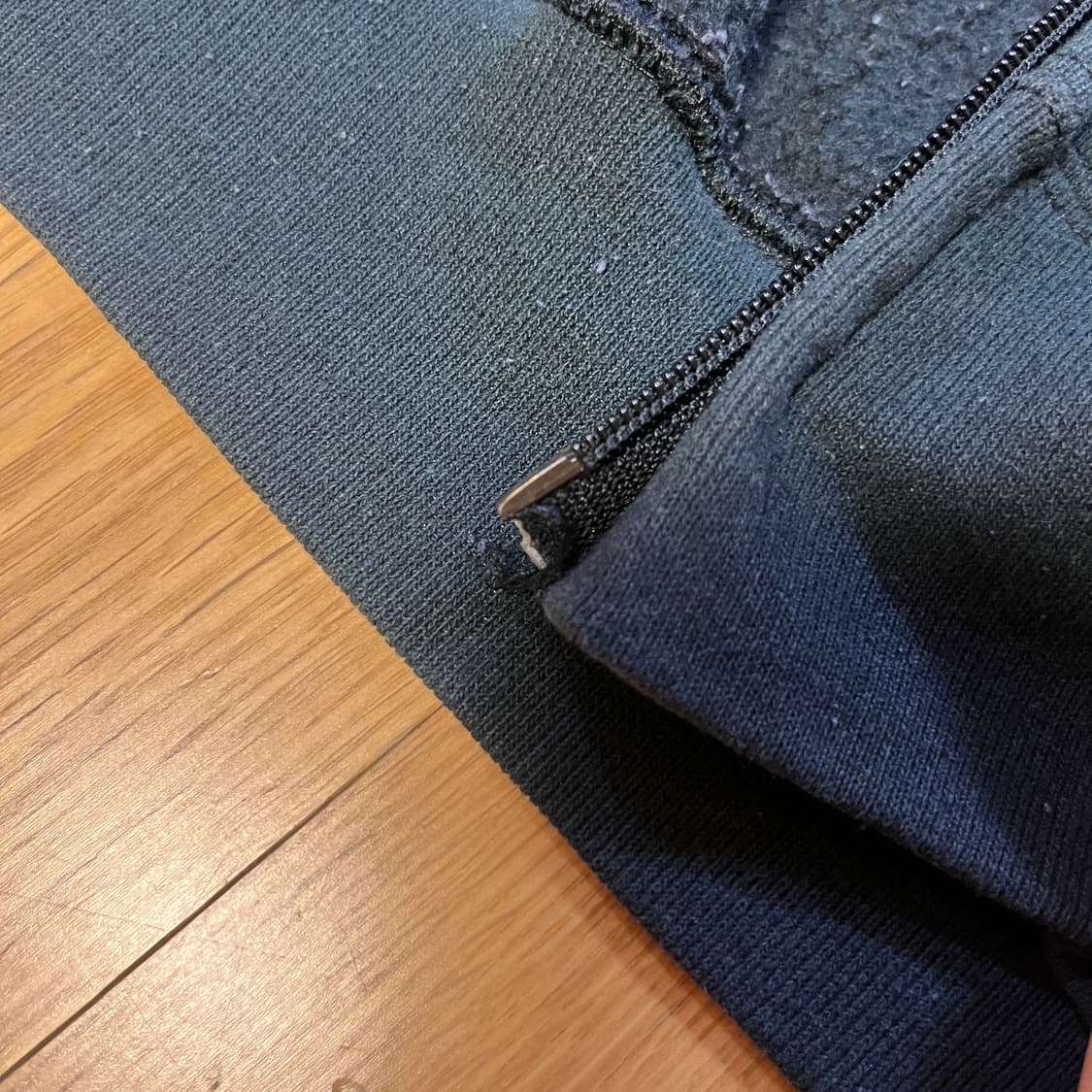 [XXL] 90s 빈티지 러셀 후드집업 워시드 블랙 상품이미지6