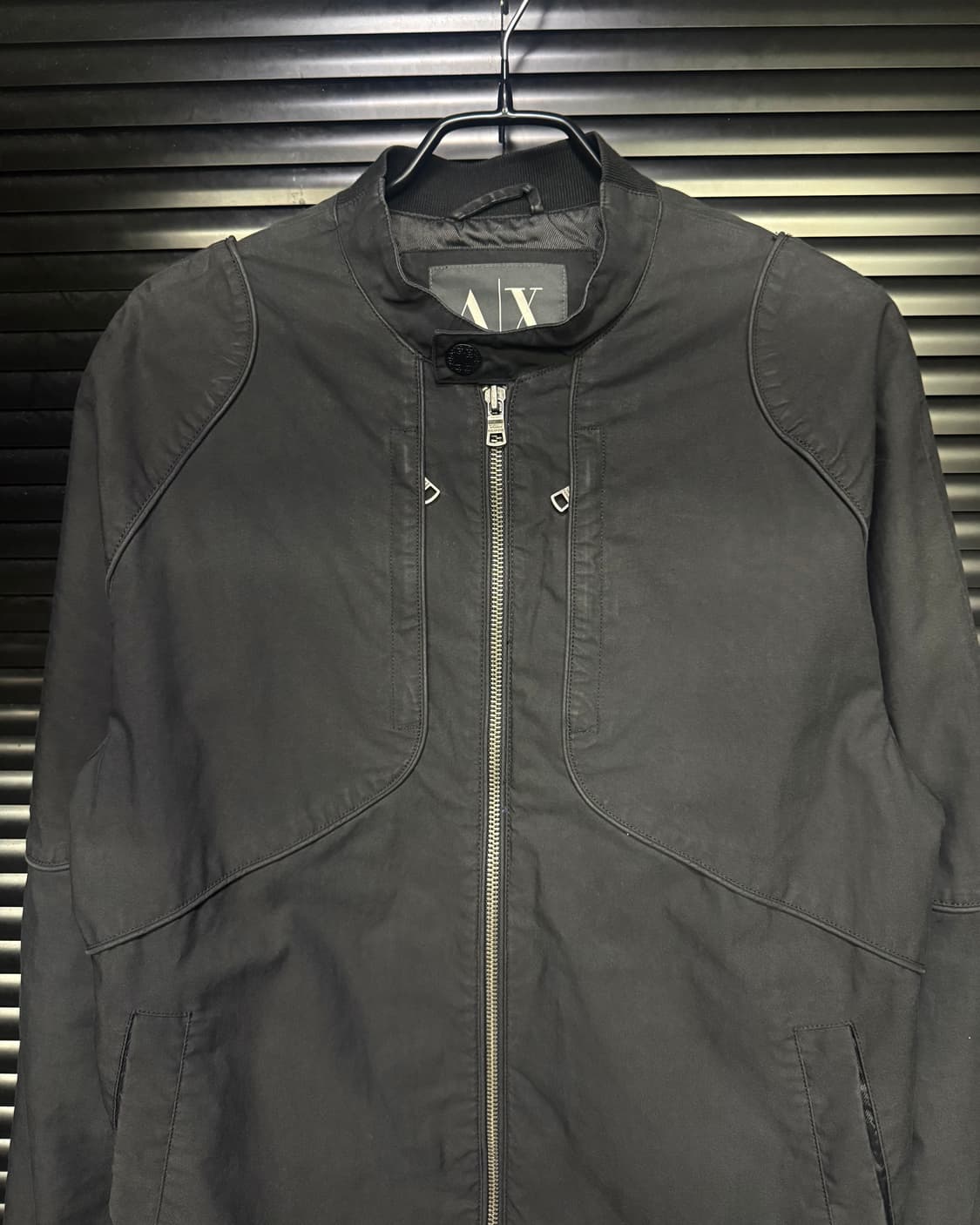 아르마니 익스체인지 알마니 라이더 바이커 워크 자켓 집업 하이넥 M 95 상품이미지3