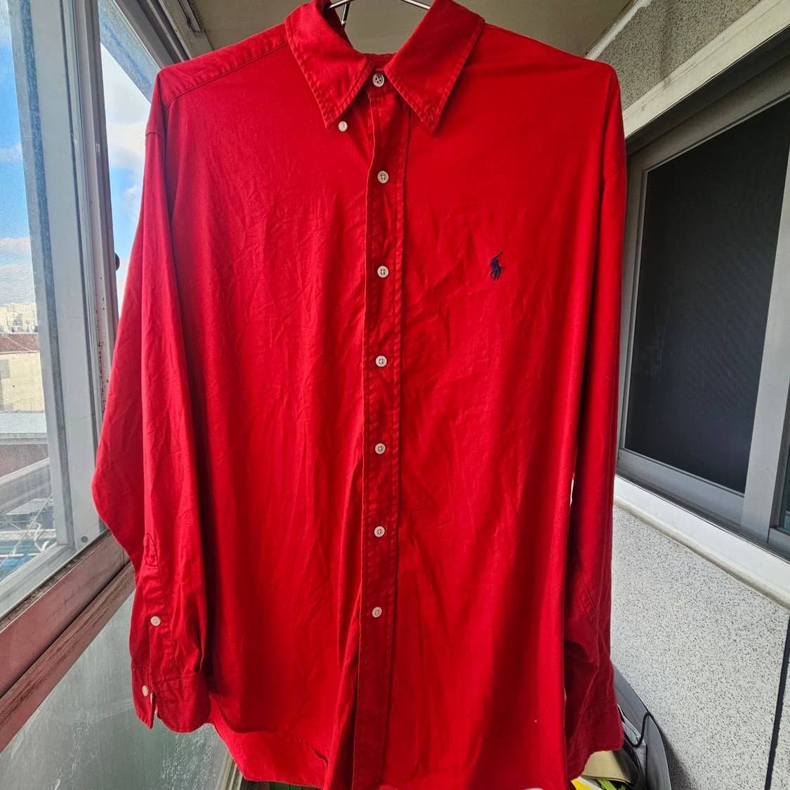 폴로 레드 빅셔츠  L 상품이미지2