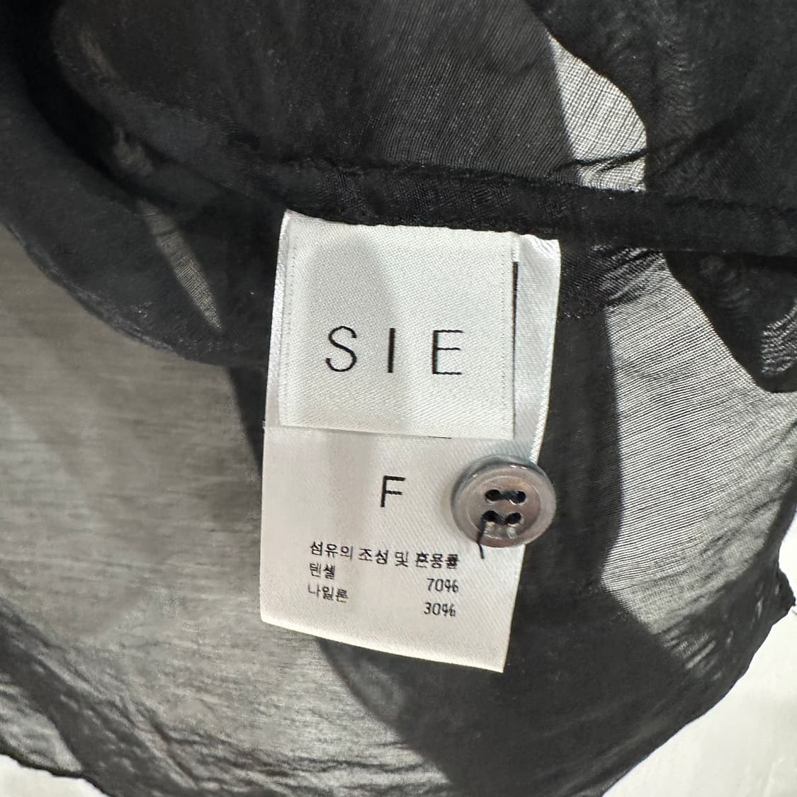 SIE 페일시어 시스루 블라우스 셔츠 FREE 상품이미지3