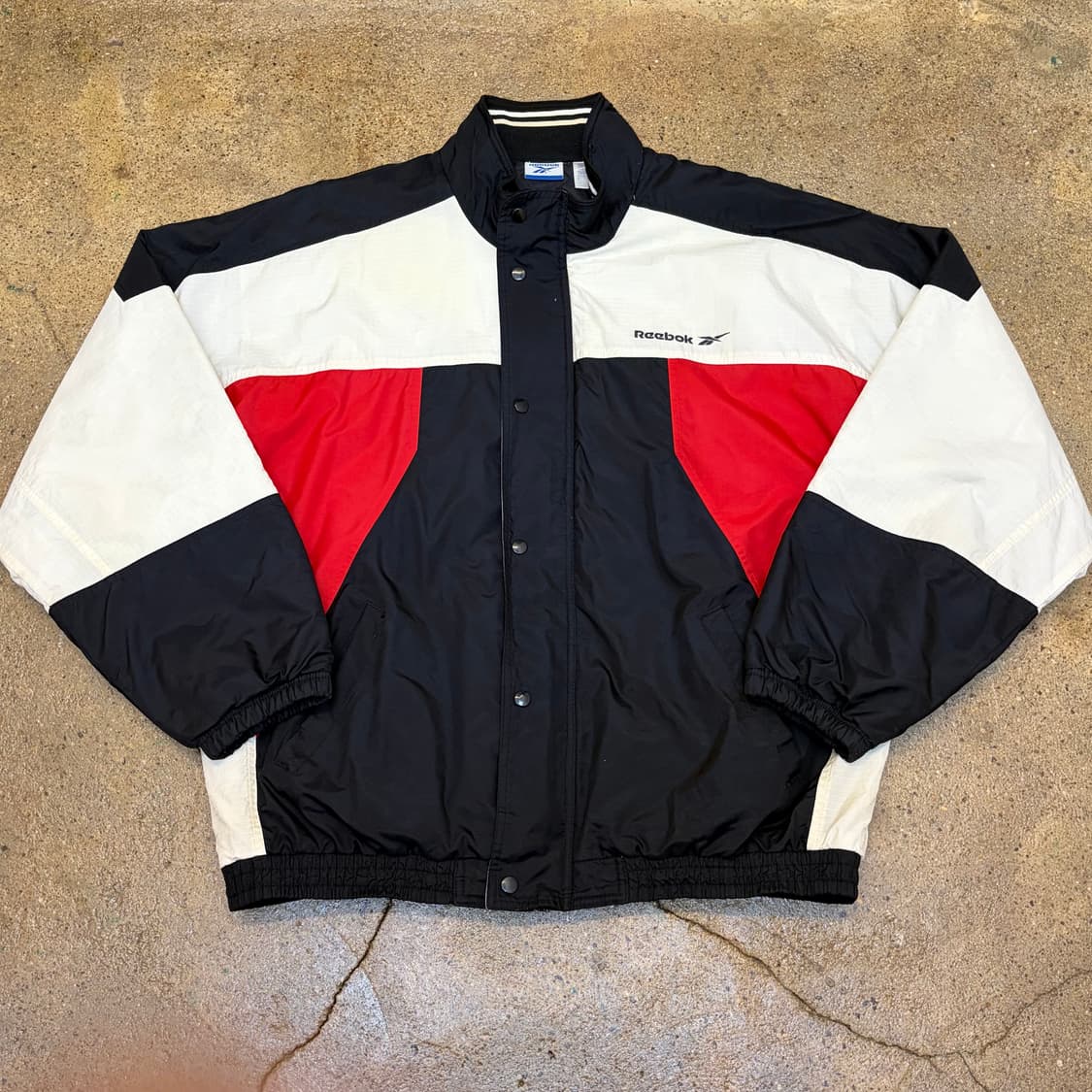 레어 90s 미국 빈티지 리복 빅로고 바람막이 패딩 자켓 상품이미지1