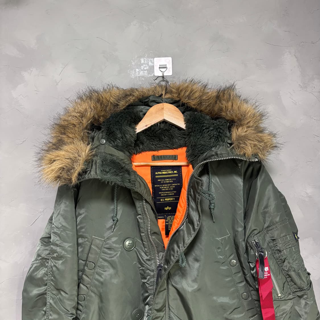 알파인더스트리 N-3B 파카 자켓 세이지 상품이미지2