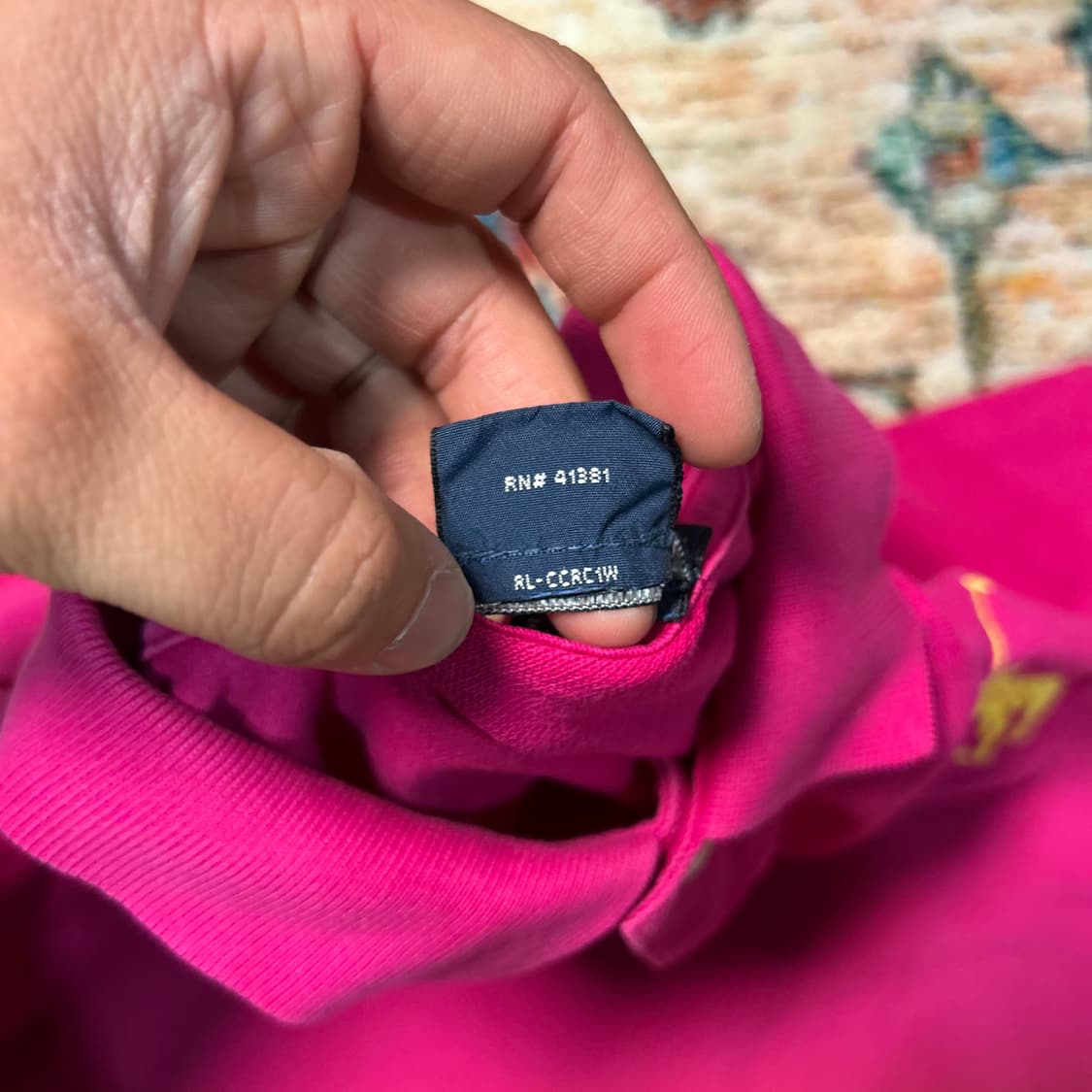 [L]폴로 랄프로렌 스키니핏 그라데이션 빅포니 카라 반팔티 상품이미지5