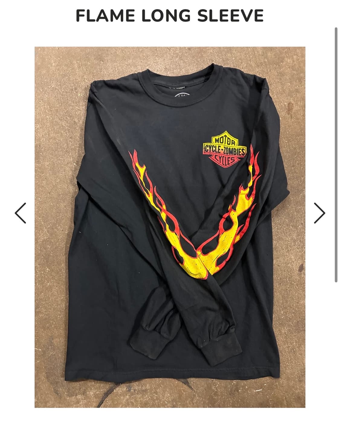 싸이클 좀비 플레임 롱슬리브 L 상품이미지7
