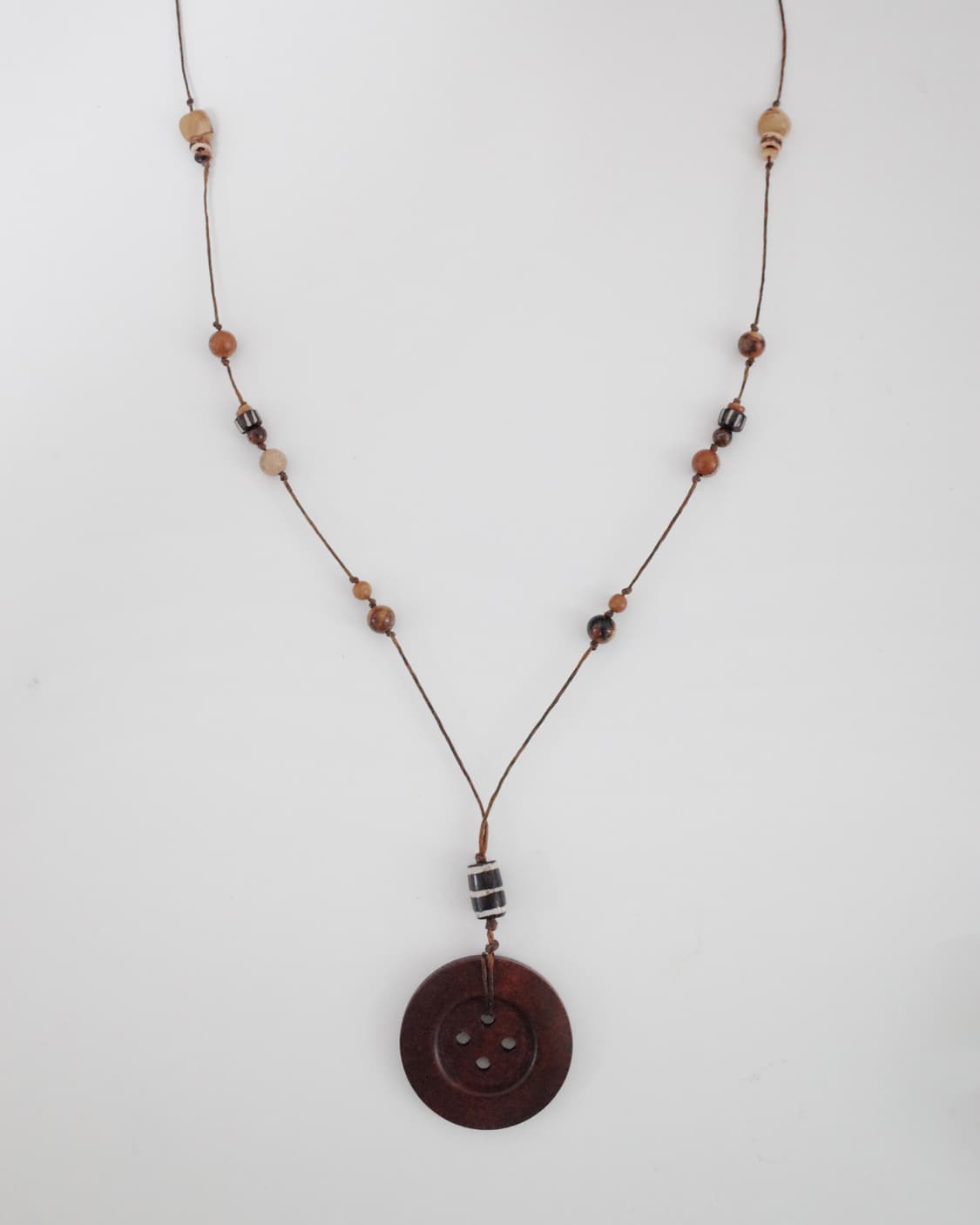 stripe button necklace 스트라이프 단추 목걸이 상품이미지6