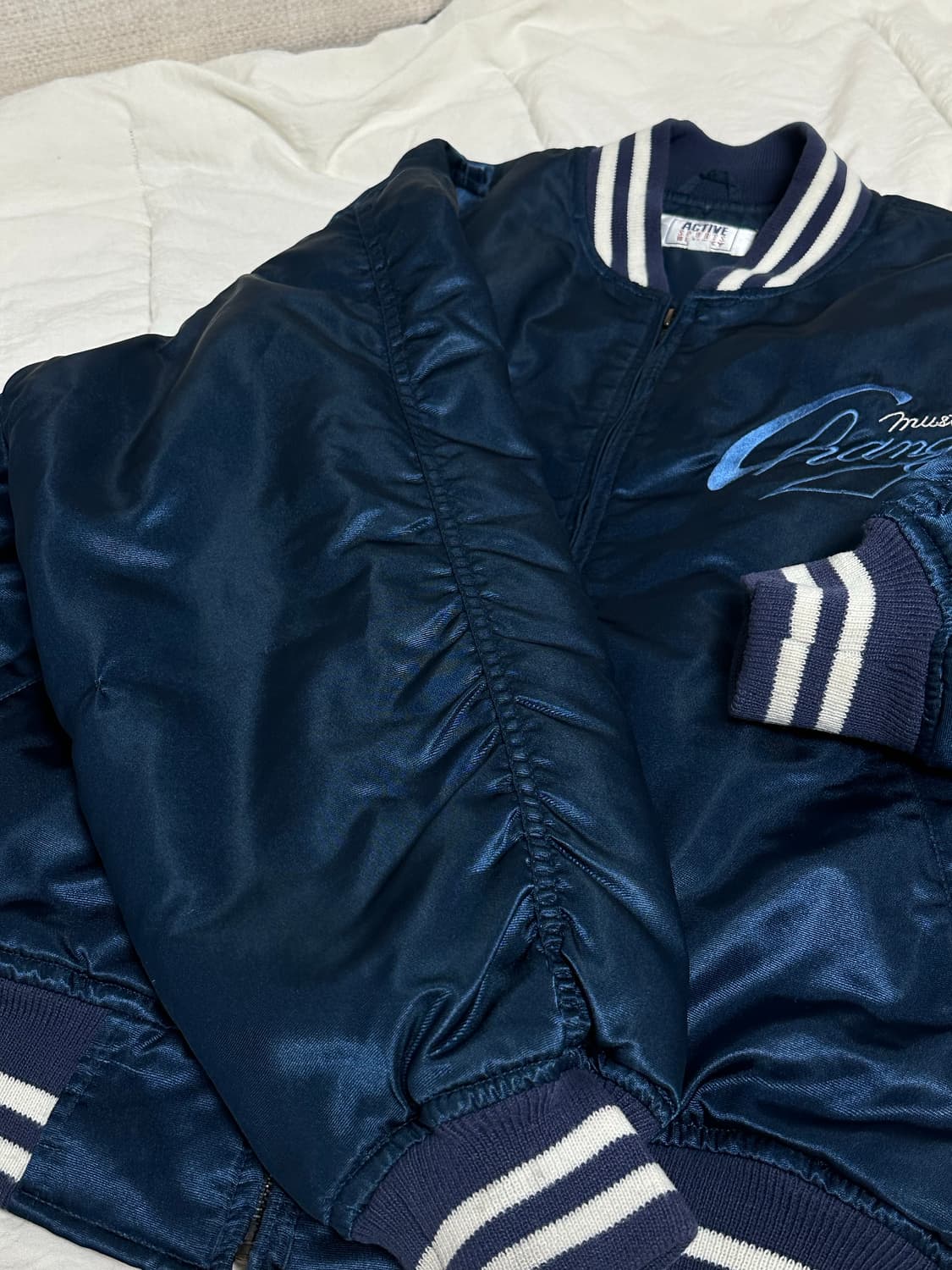 일본 빈티지 바시티 자켓 라지  상품이미지9