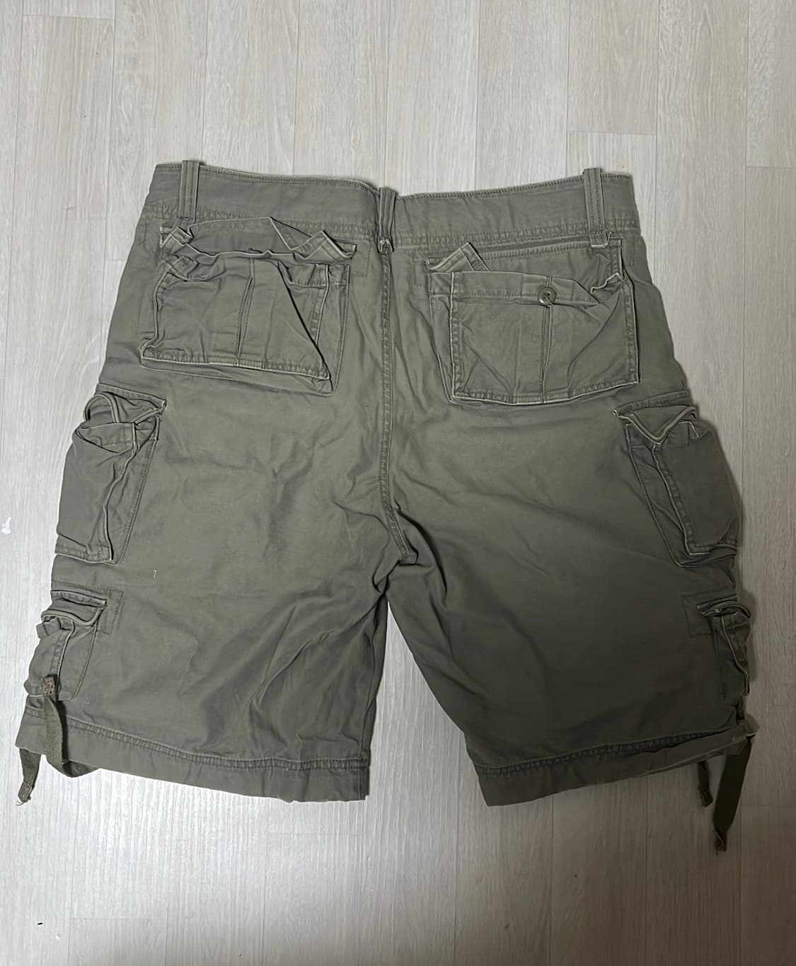빈티지 카고 카키 버뮤다 팬츠 상품이미지2
