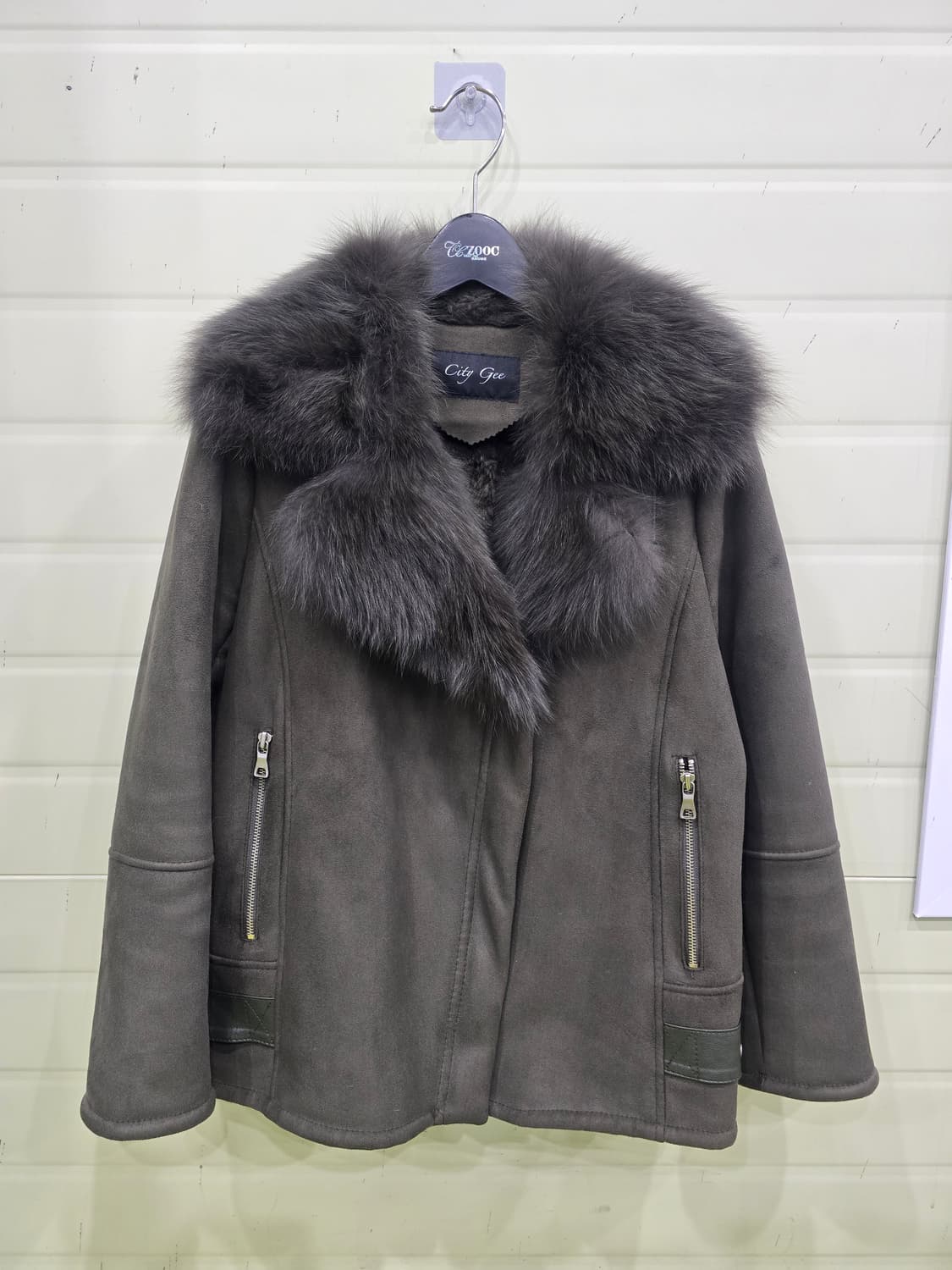 City Gee 폭스 퍼 무스탕 자켓 상품이미지10