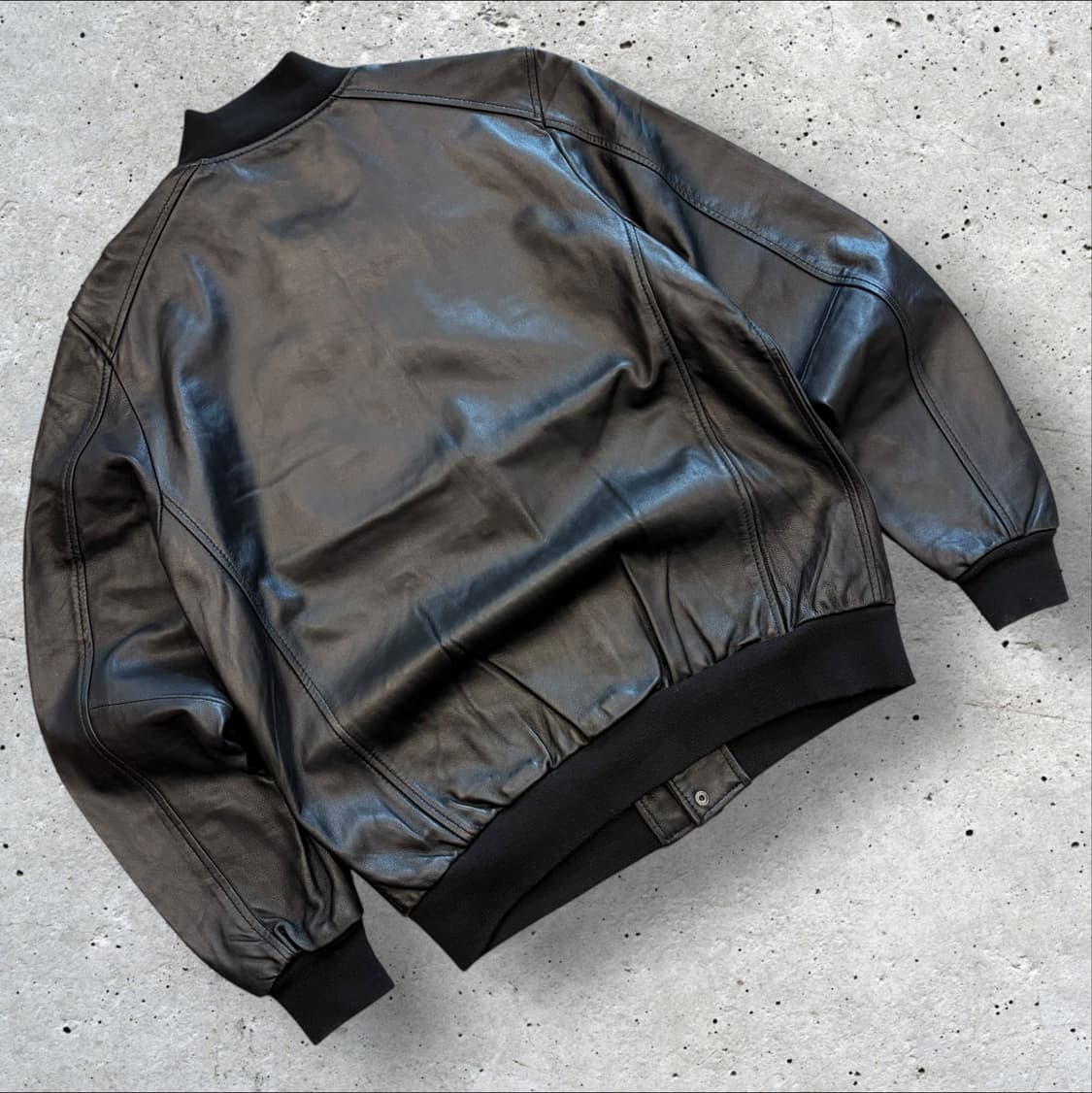 [L] 필립플레인 해골 램스킨 가죽 봄버 자켓 C659 상품이미지2