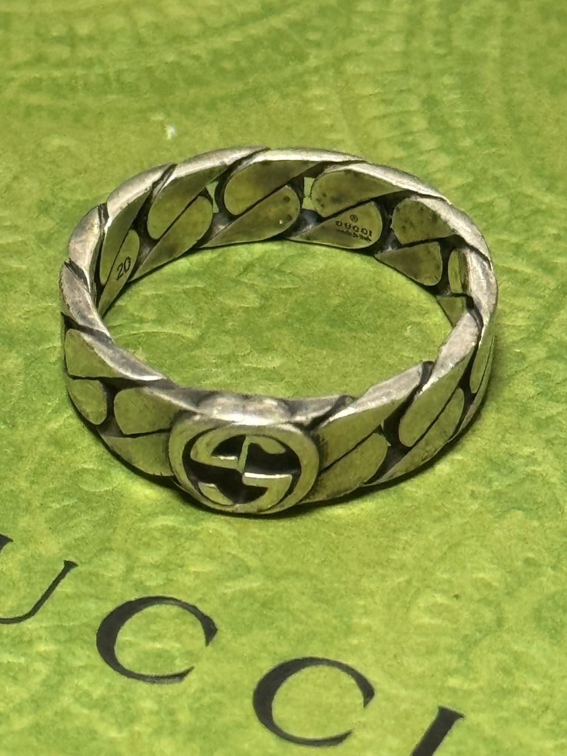 구찌 인터로킹 반지 20호 상품이미지2