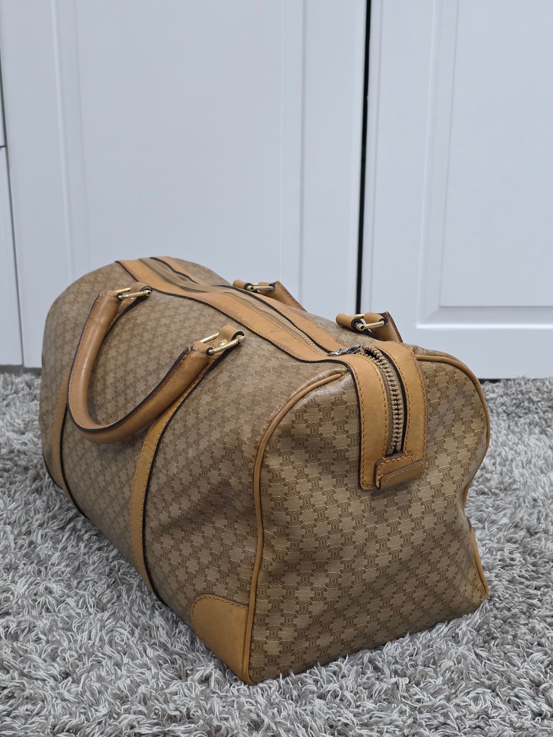 셀린느 CELINE 빈티지 트리오페 마카담 보스턴백 40 상품이미지5